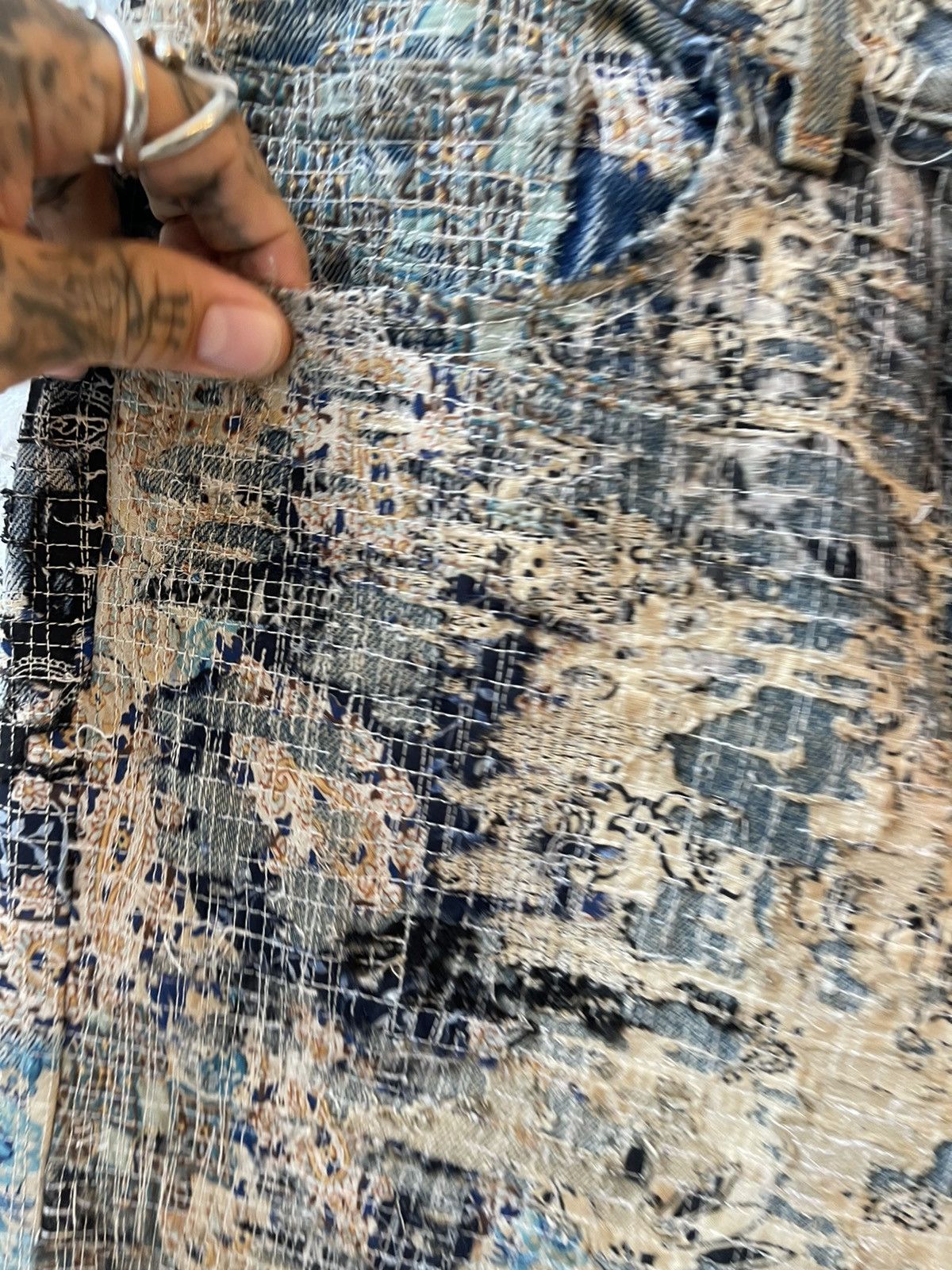 Vintage The Ends CUSTOM REWORKED PATCH DENIM Size US 32 / EU 48 - 3 Thumbnail