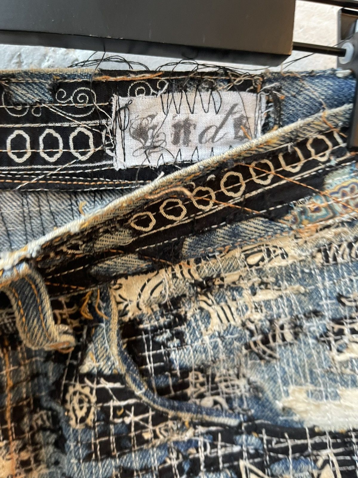 Vintage The Ends CUSTOM REWORKED PATCH DENIM Size US 32 / EU 48 - 7 Thumbnail