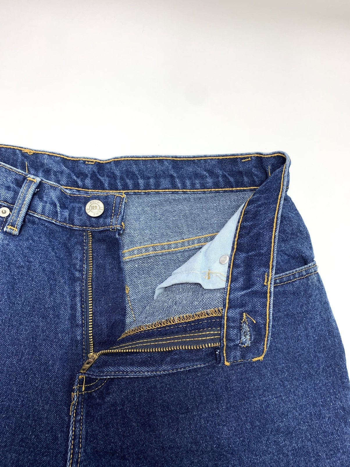 Ralph Lauren × Vintage Ralph Lauren 90’ Vintage Raw Blue Denim Size US 29 - 6 Thumbnail