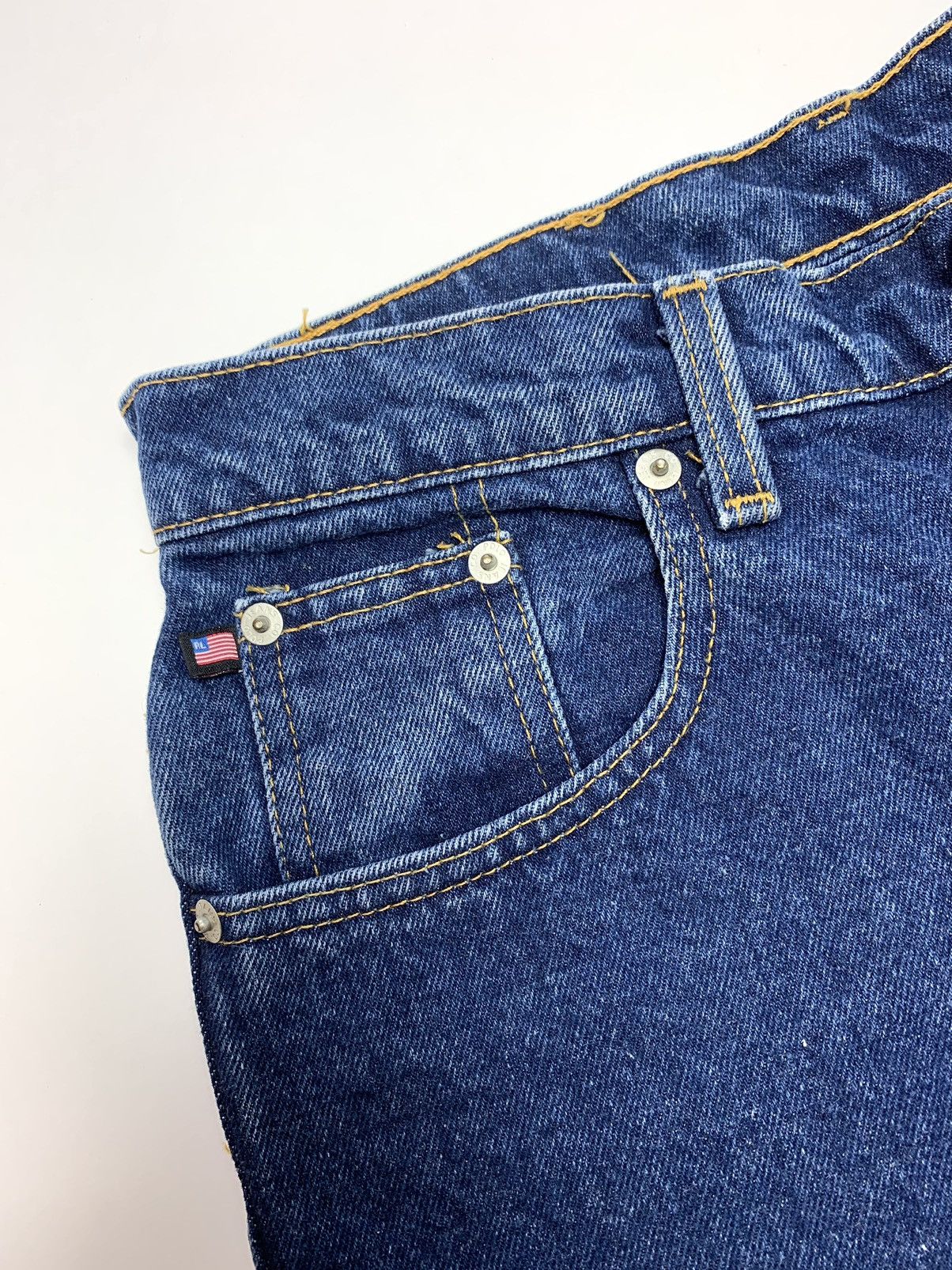 Ralph Lauren × Vintage Ralph Lauren 90’ Vintage Raw Blue Denim Size US 29 - 5 Thumbnail