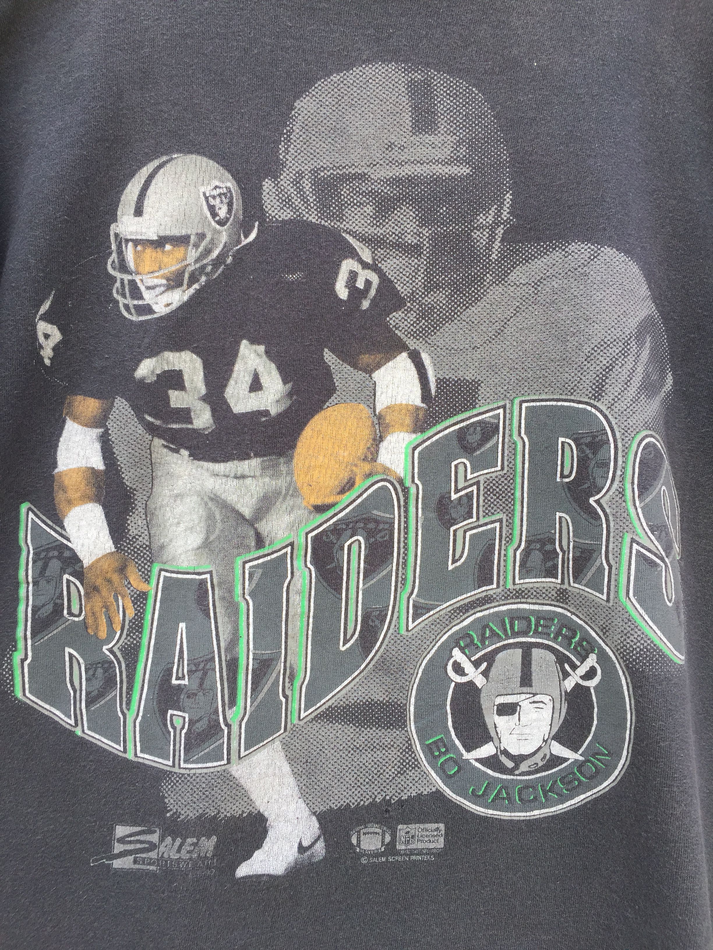 NFL Vintage Bo Jackson Oakland Raiders Tee Size US M / EU 48-50 / 2 - 6 Thumbnail