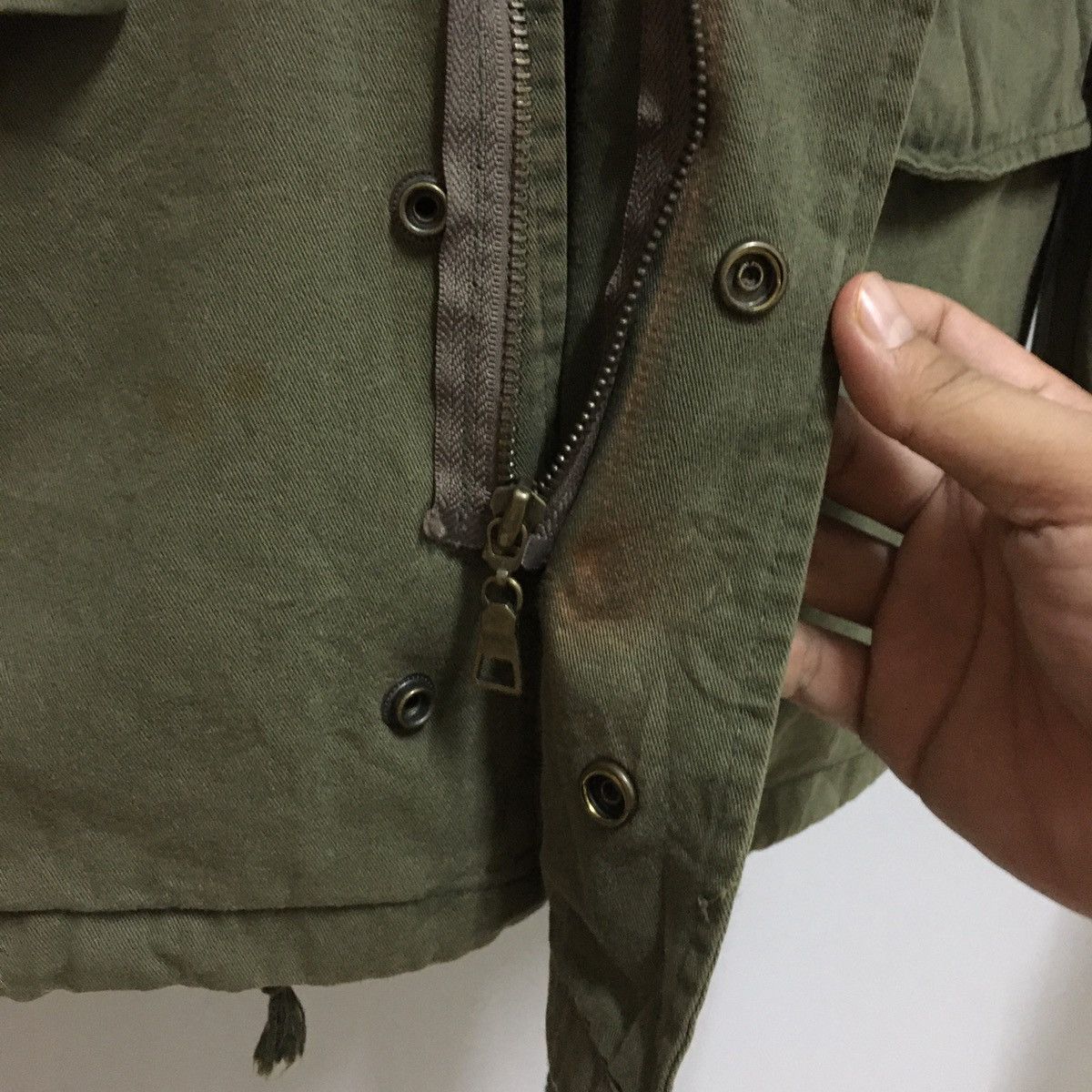 Vintage Vintage Denim Dungree Skull Flower Printed Military Jacket Size US M / EU 48-50 / 2 - 10 Thumbnail