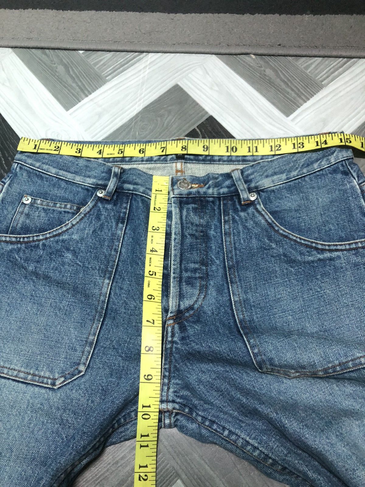 A.P.C. × Vintage VINTAGE A.P.C BLUE WASH DISTRESSED DENIM Size US 30 / EU 46 - 9 Thumbnail