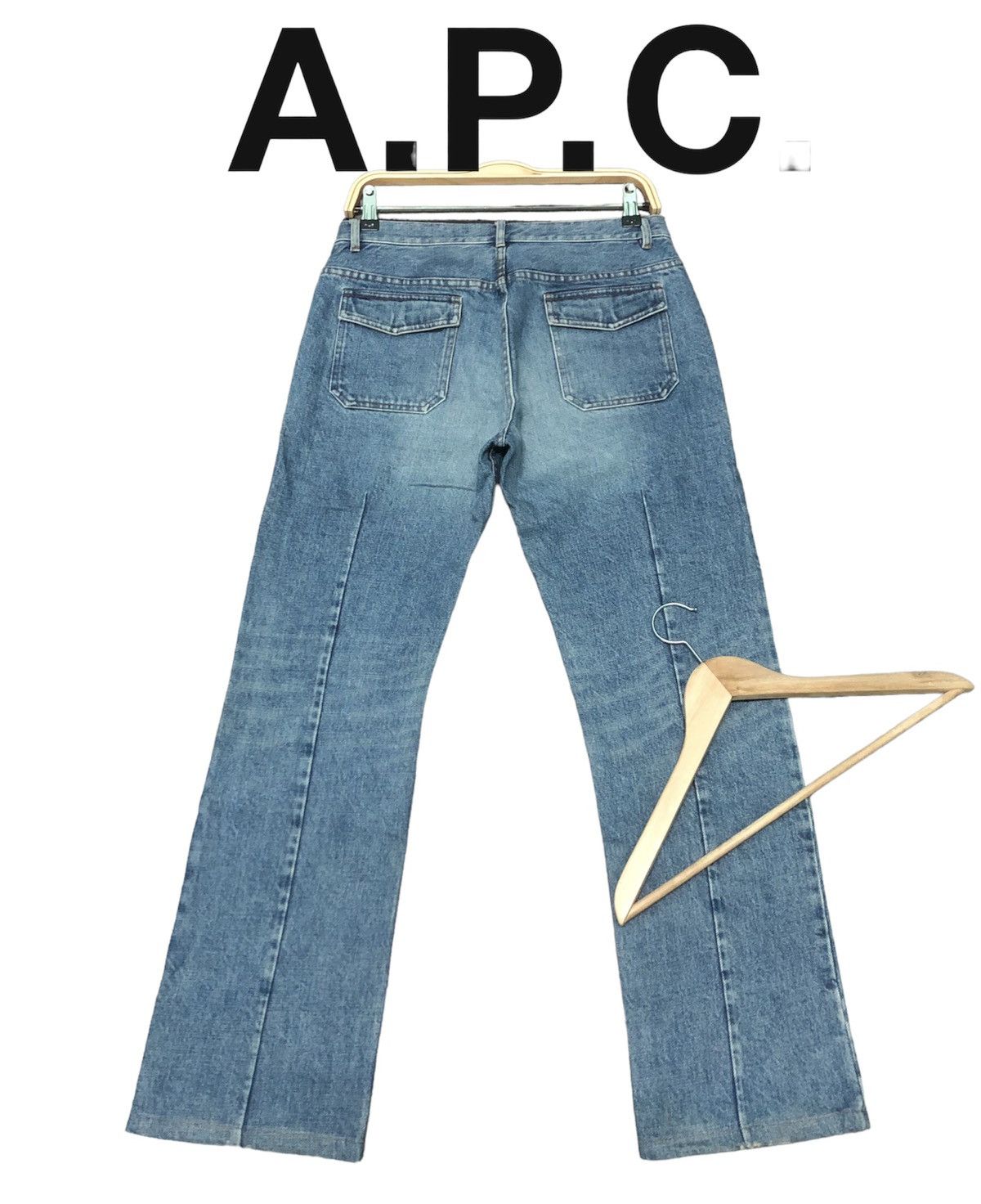 A.P.C. × Vintage VINTAGE A.P.C BLUE WASH DISTRESSED DENIM Size US 30 / EU 46 - 2 Thumbnail