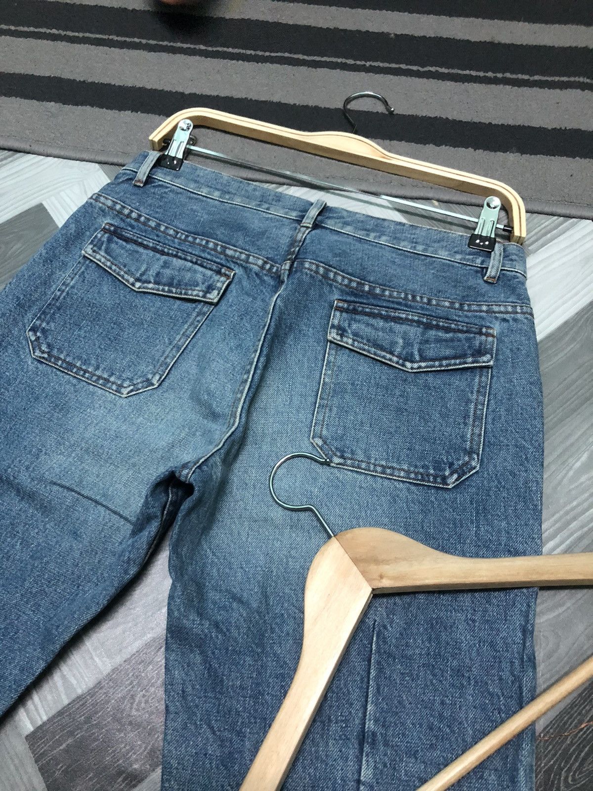 A.P.C. × Vintage VINTAGE A.P.C BLUE WASH DISTRESSED DENIM Size US 30 / EU 46 - 8 Thumbnail