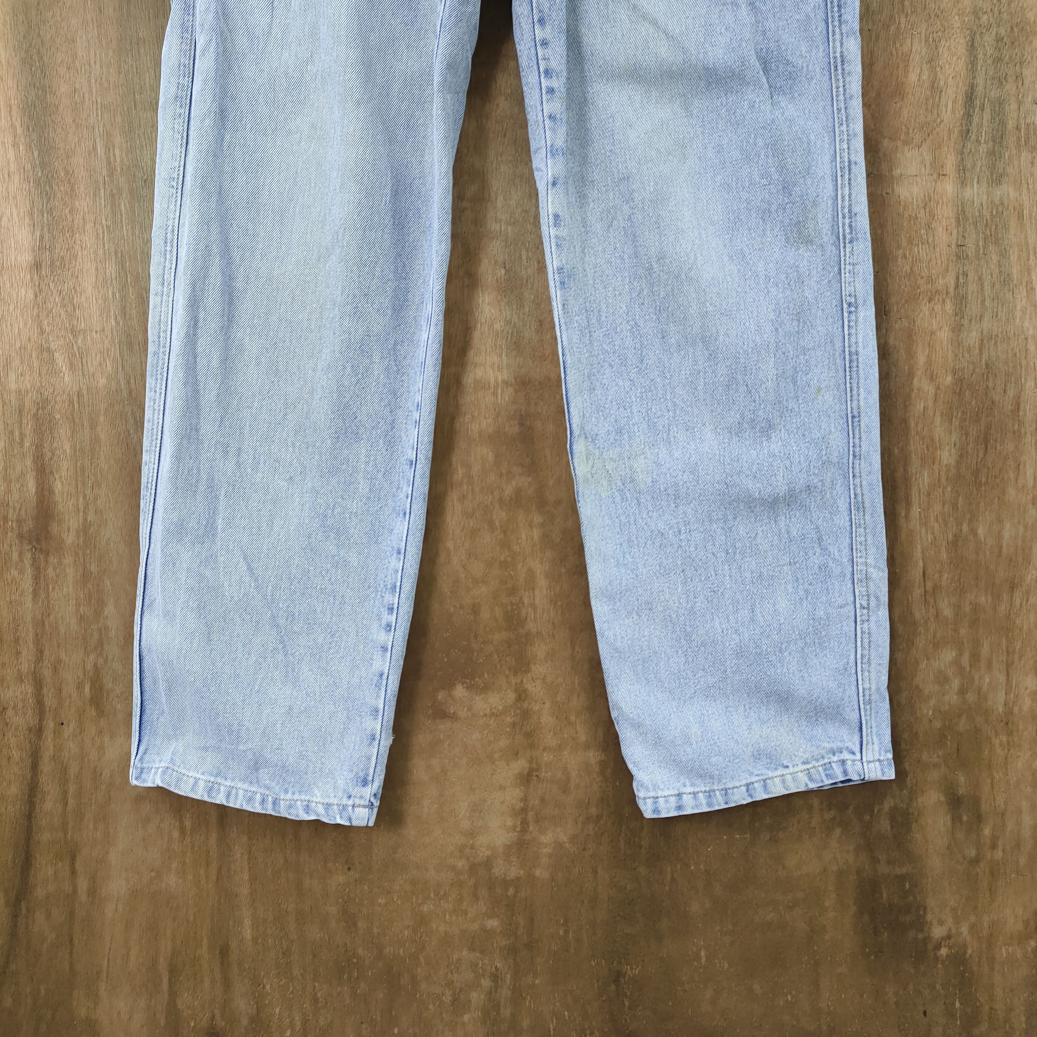 Japanese Brand × StraightFaded JAPANESE BRAND FADED LIGHT BLUE JEAN CARGO PANTS Size US 30 / EU 46 - 5 Thumbnail