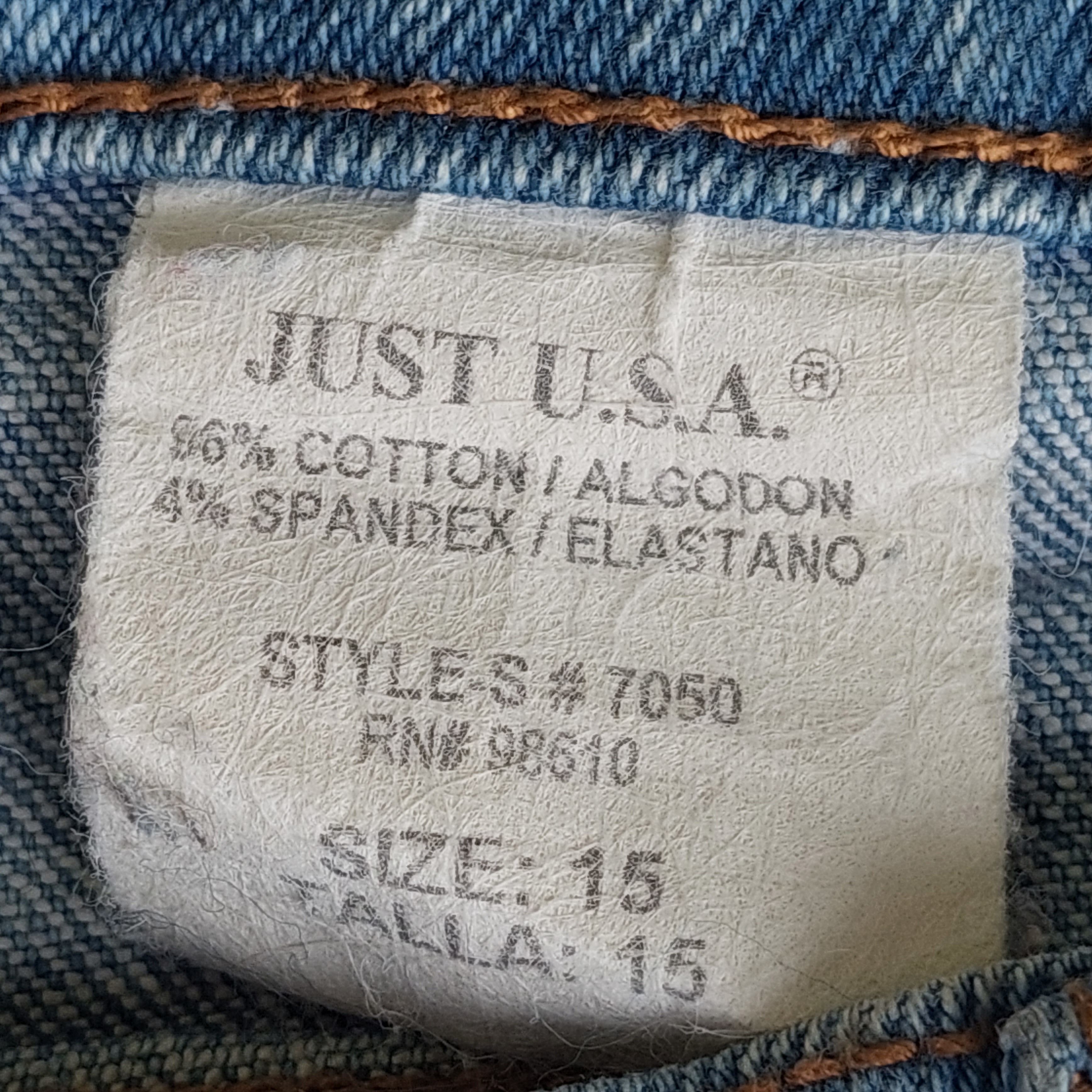 Jean DISTRESSED FANCY FLARED DENIM USA JEANS Size US 30 / EU 46 - 4 Thumbnail