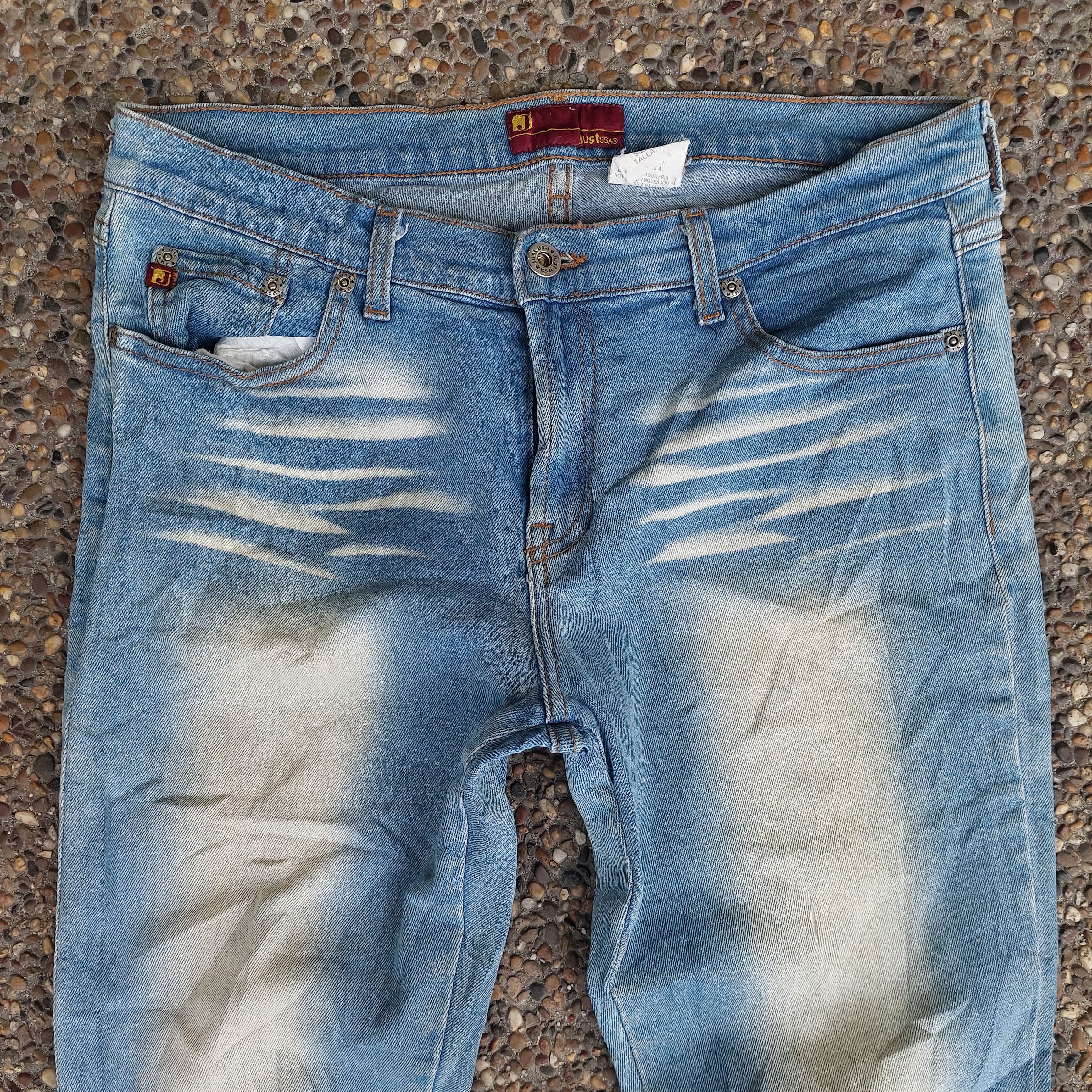 Jean DISTRESSED FANCY FLARED DENIM USA JEANS Size US 30 / EU 46 - 5 Thumbnail