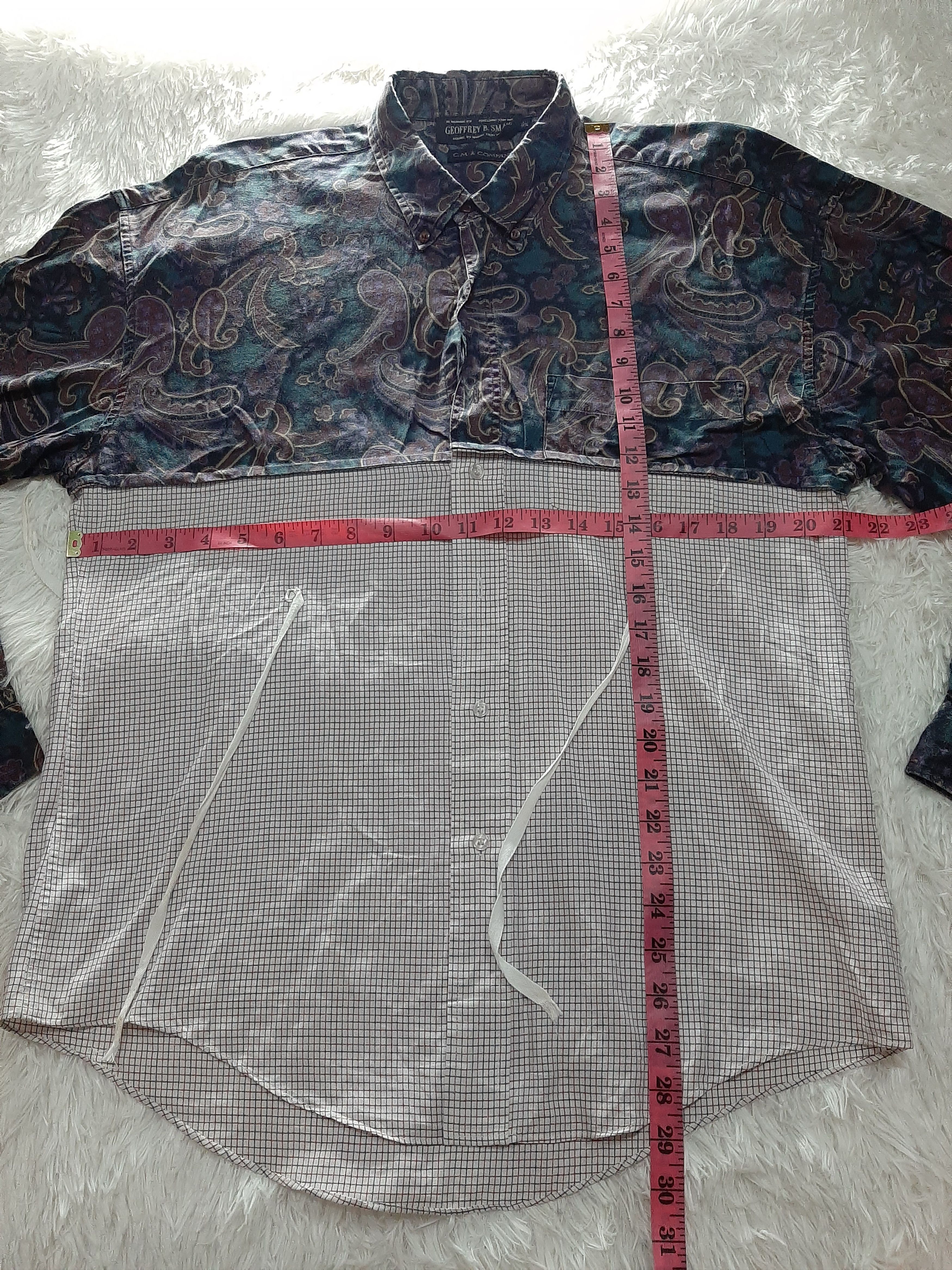 Designer × Geoffrey B. Small SPECIAL DESIGN🔥GEOFFREY B.SMALL PATCHWORK PAISLEY CHEKERED Size US L / EU 52-54 / 3 - 14 Thumbnail