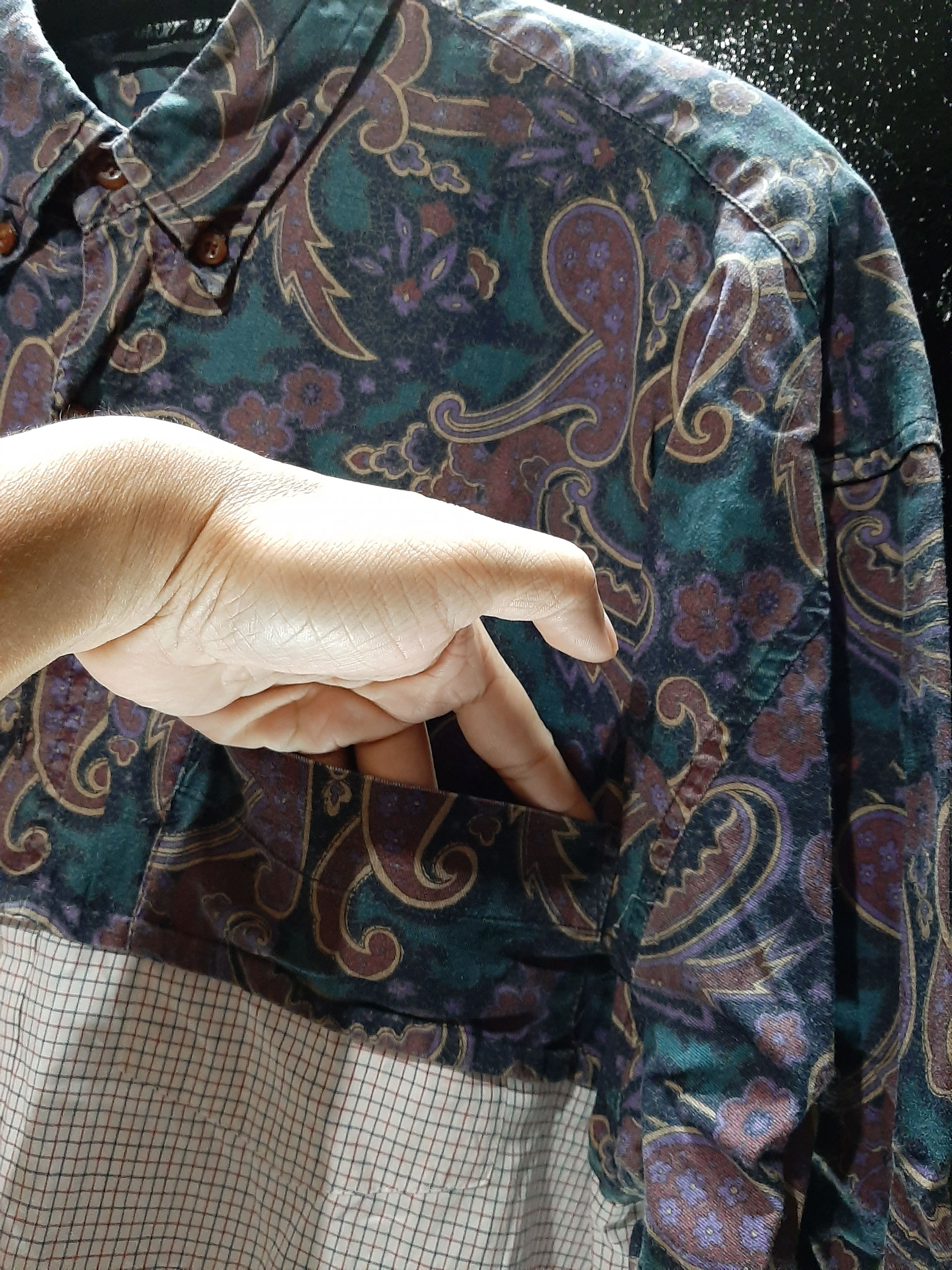 Designer × Geoffrey B. Small SPECIAL DESIGN🔥GEOFFREY B.SMALL PATCHWORK PAISLEY CHEKERED Size US L / EU 52-54 / 3 - 9 Thumbnail