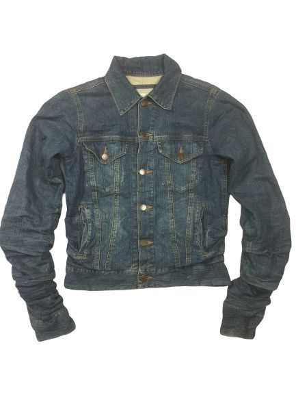 Pre-owned Miharayasuhiro Denim Extra Sleeve Jacket In Blue