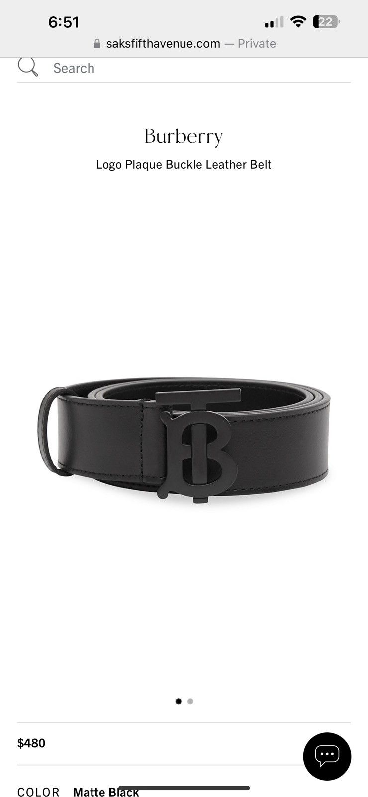 Burberry Belt