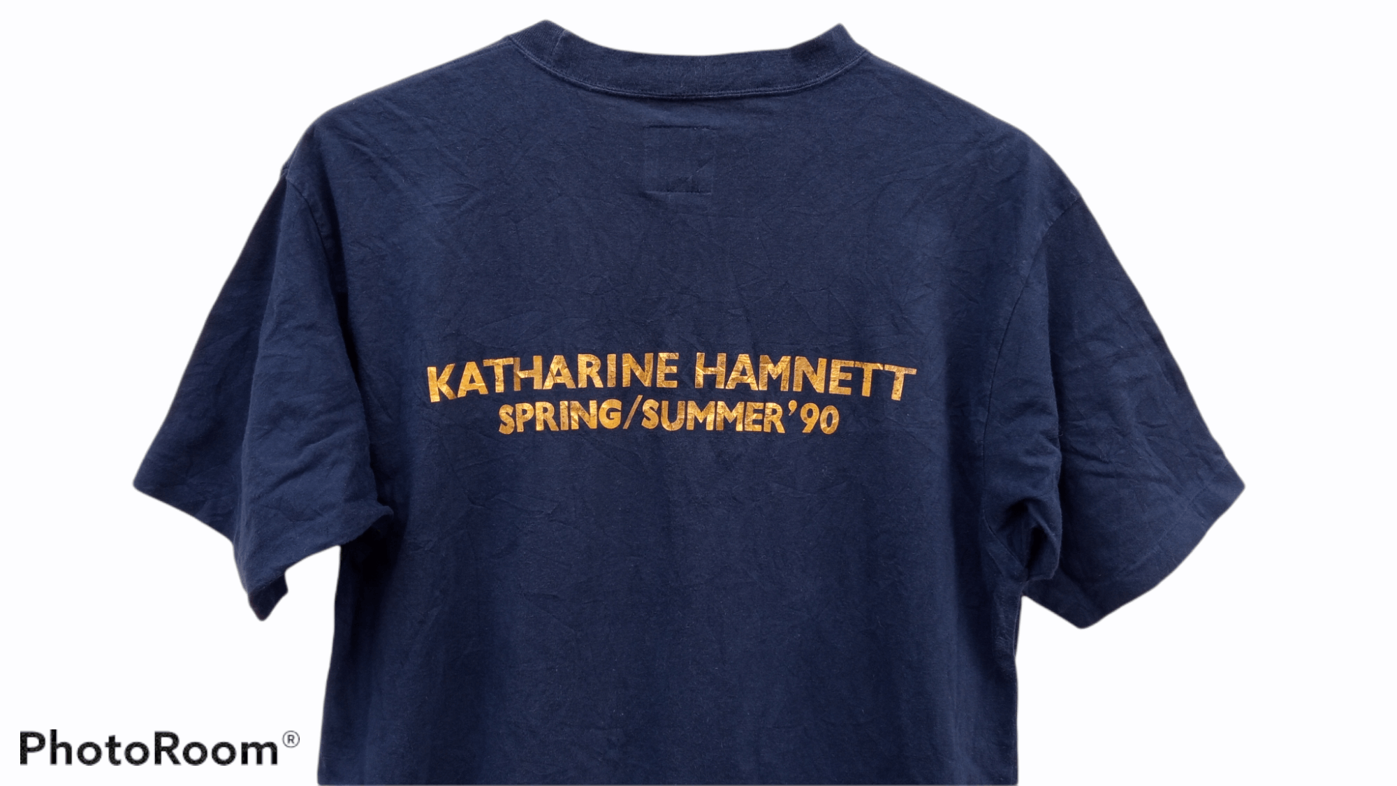 Katharine Hamnett London × Vintage 🔥🔥SS'90 Katharine Hamnett Spell Out T-Shirt Size US M / EU 48-50 / 2 - 18 Thumbnail