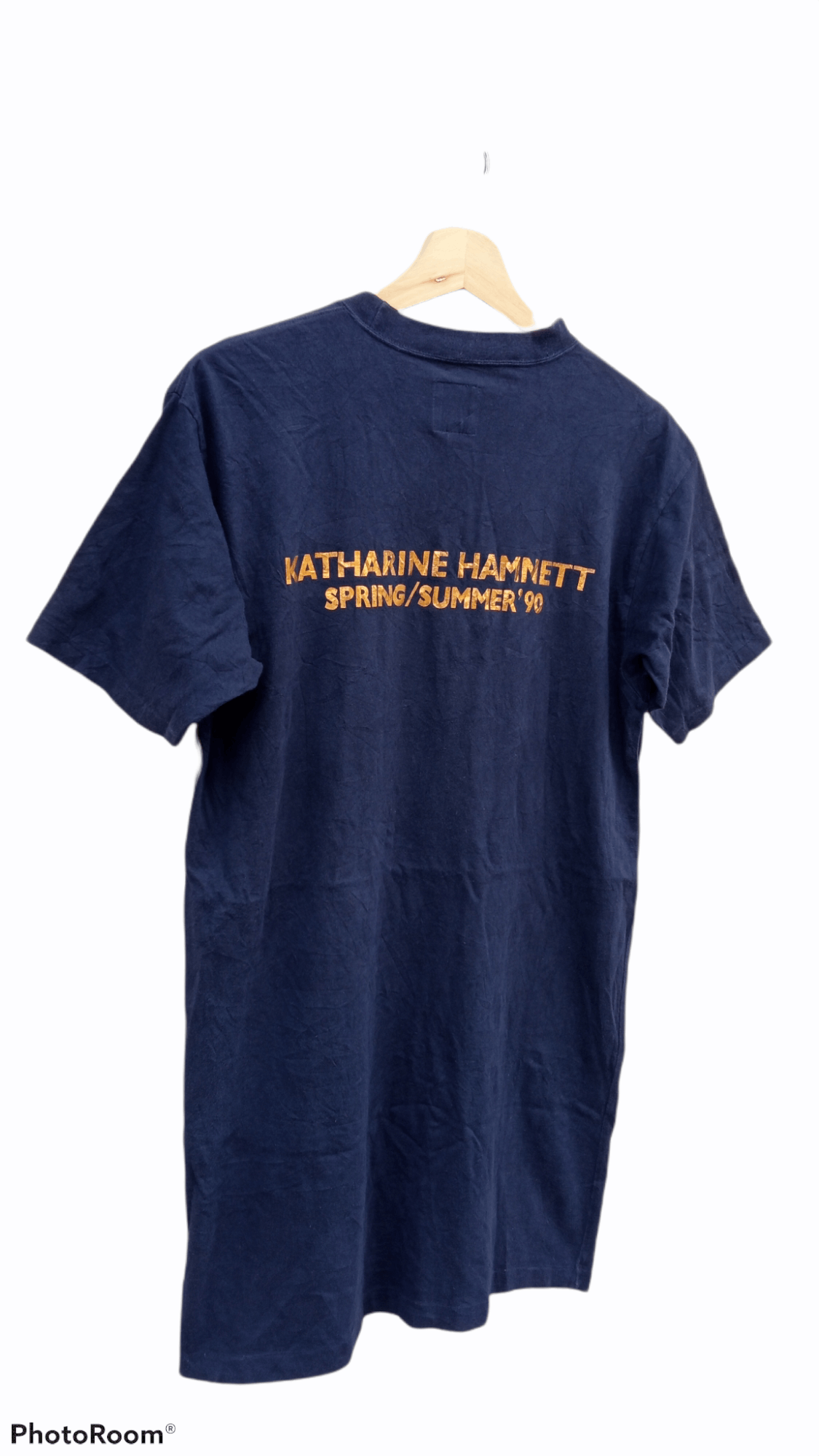Katharine Hamnett London × Vintage 🔥🔥SS'90 Katharine Hamnett Spell Out T-Shirt Size US M / EU 48-50 / 2 - 16 Thumbnail