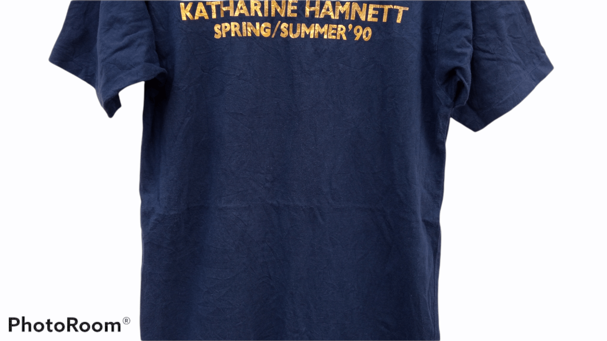 Katharine Hamnett London × Vintage 🔥🔥SS'90 Katharine Hamnett Spell Out T-Shirt Size US M / EU 48-50 / 2 - 19 Thumbnail