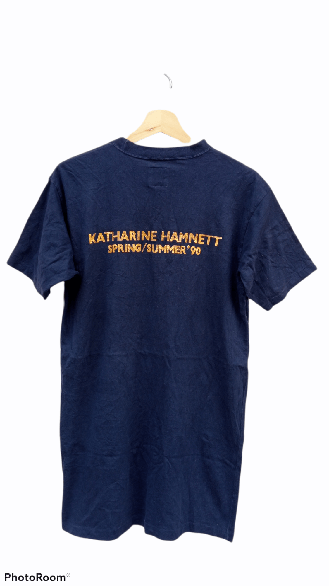 Katharine Hamnett London × Vintage 🔥🔥SS'90 Katharine Hamnett Spell Out T-Shirt Size US M / EU 48-50 / 2 - 15 Thumbnail