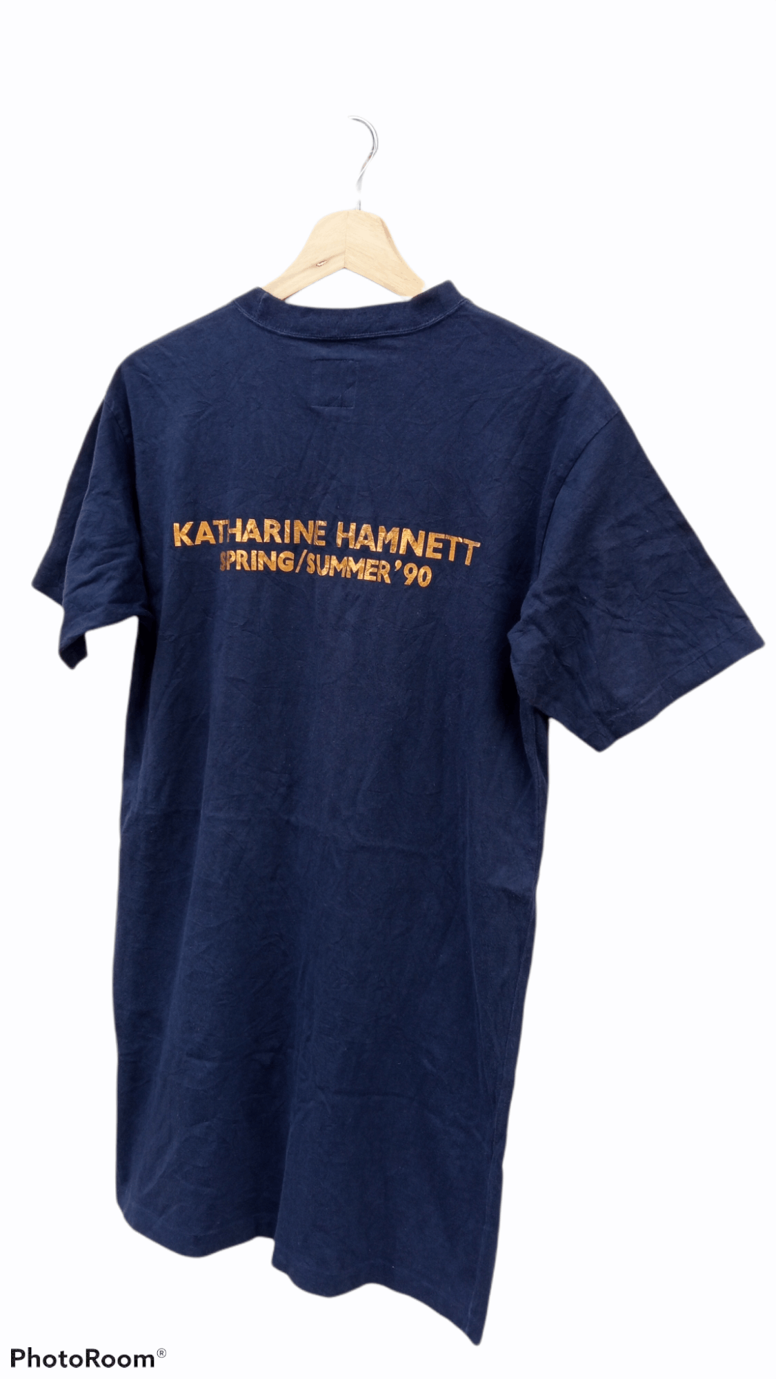Katharine Hamnett London × Vintage 🔥🔥SS'90 Katharine Hamnett Spell Out T-Shirt Size US M / EU 48-50 / 2 - 17 Thumbnail