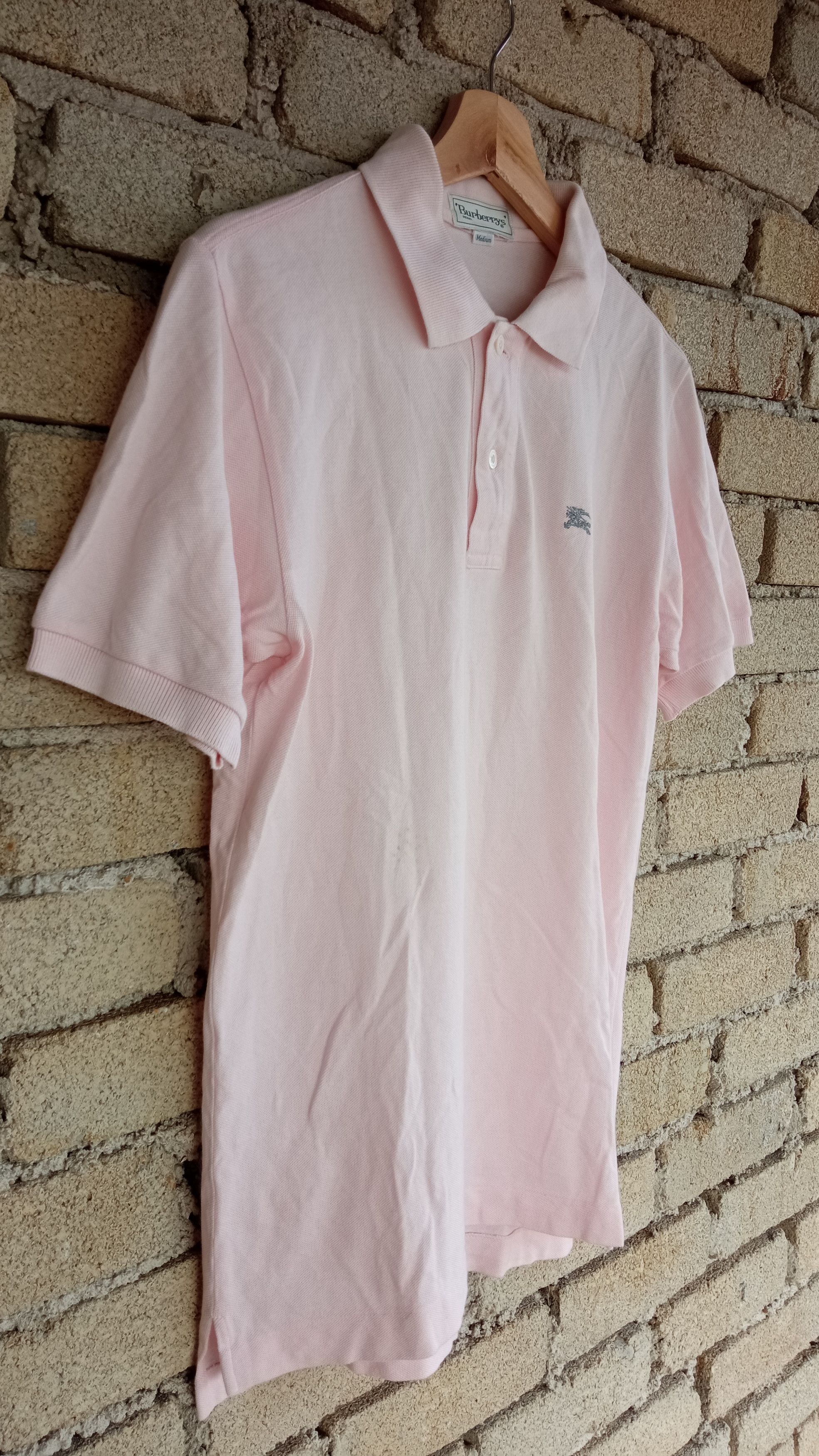 Burberry × Vintage 🔥🔥Vintage Burberrys Small Logo Polo T-Shirt Size US S / EU 44-46 / 1 - 6 Thumbnail