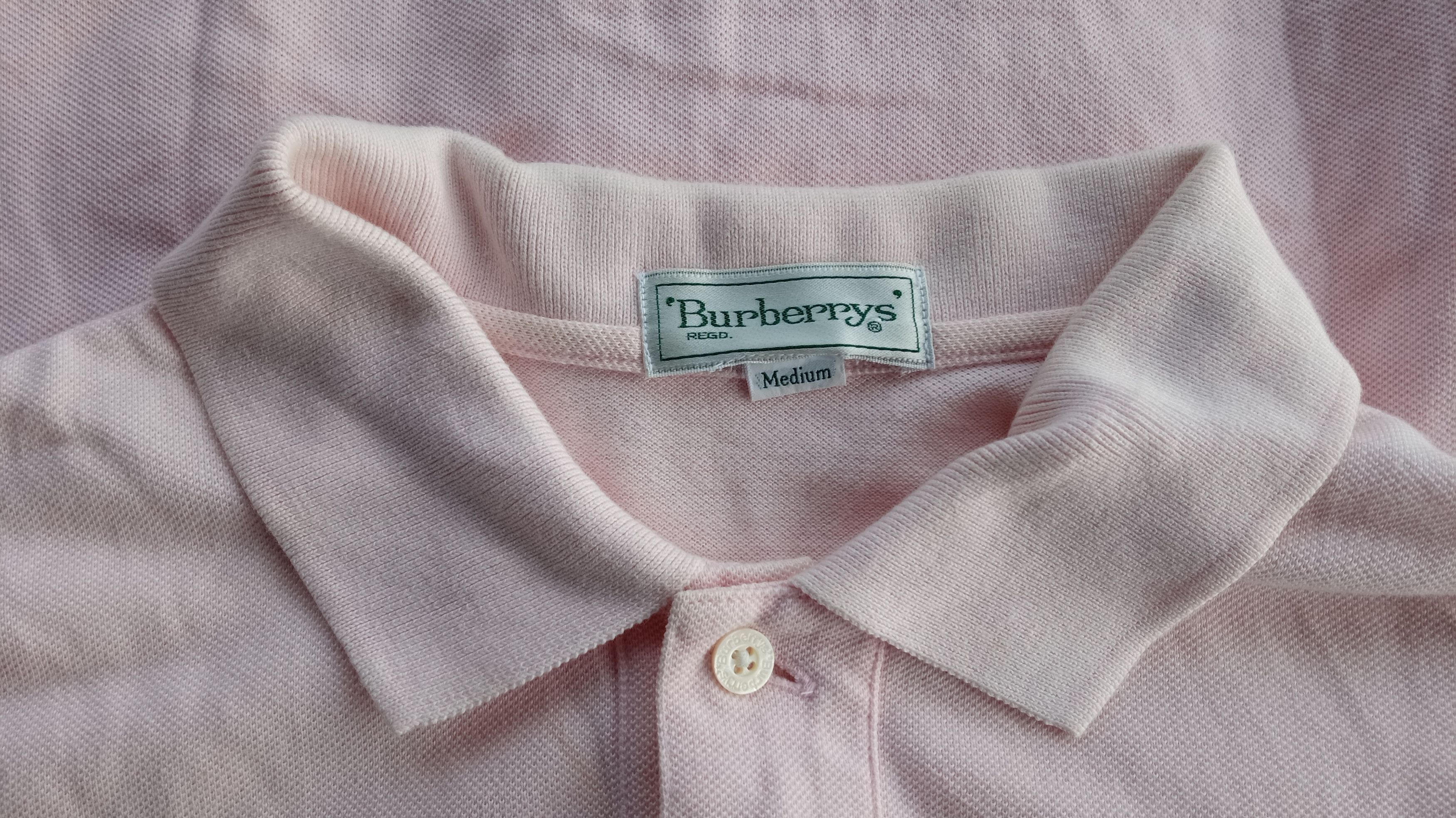 Burberry × Vintage 🔥🔥Vintage Burberrys Small Logo Polo T-Shirt Size US S / EU 44-46 / 1 - 14 Thumbnail