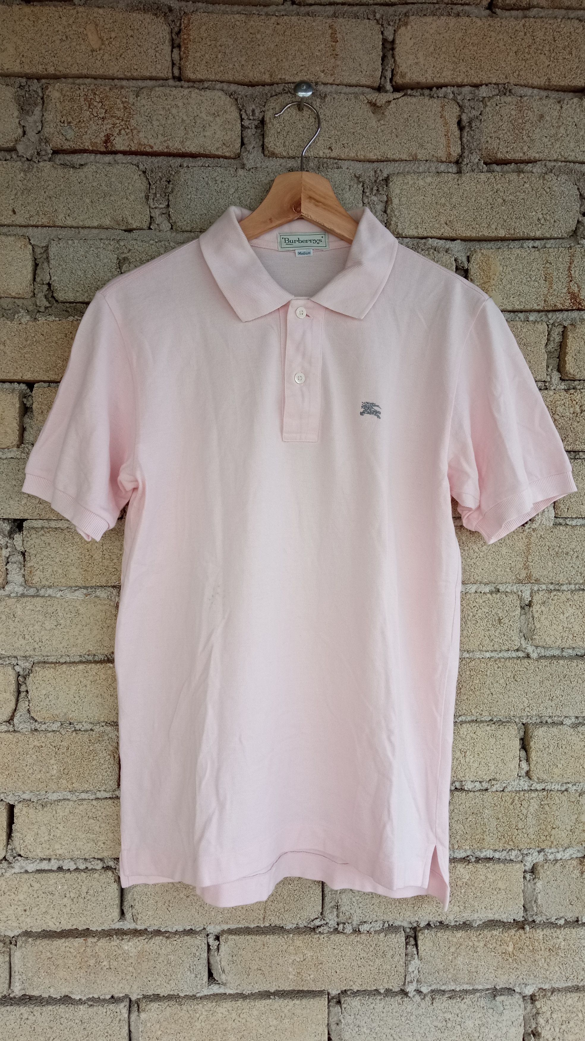 Burberry × Vintage 🔥🔥Vintage Burberrys Small Logo Polo T-Shirt Size US S / EU 44-46 / 1 - 4 Thumbnail