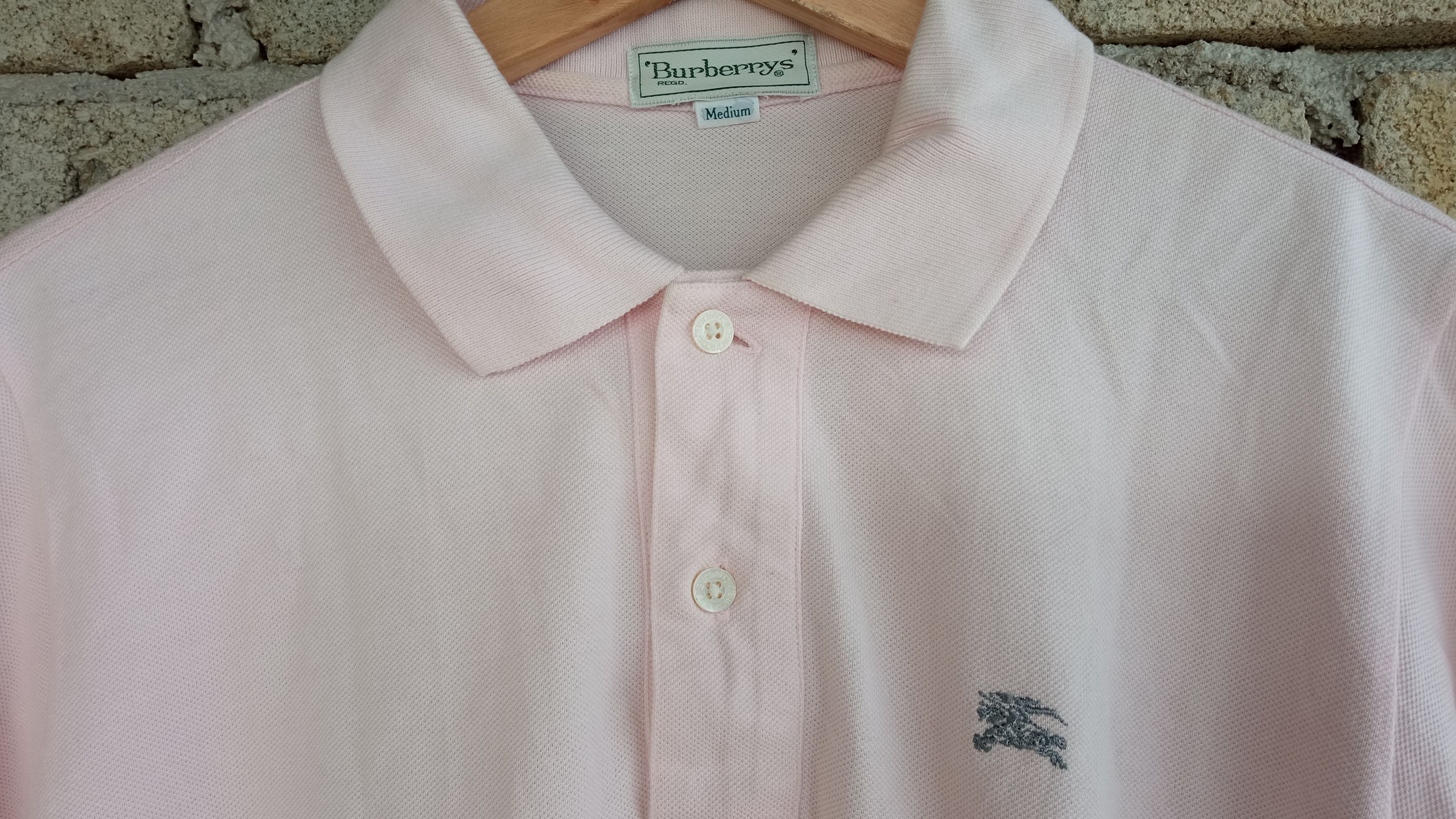 Burberry × Vintage 🔥🔥Vintage Burberrys Small Logo Polo T-Shirt Size US S / EU 44-46 / 1 - 10 Thumbnail