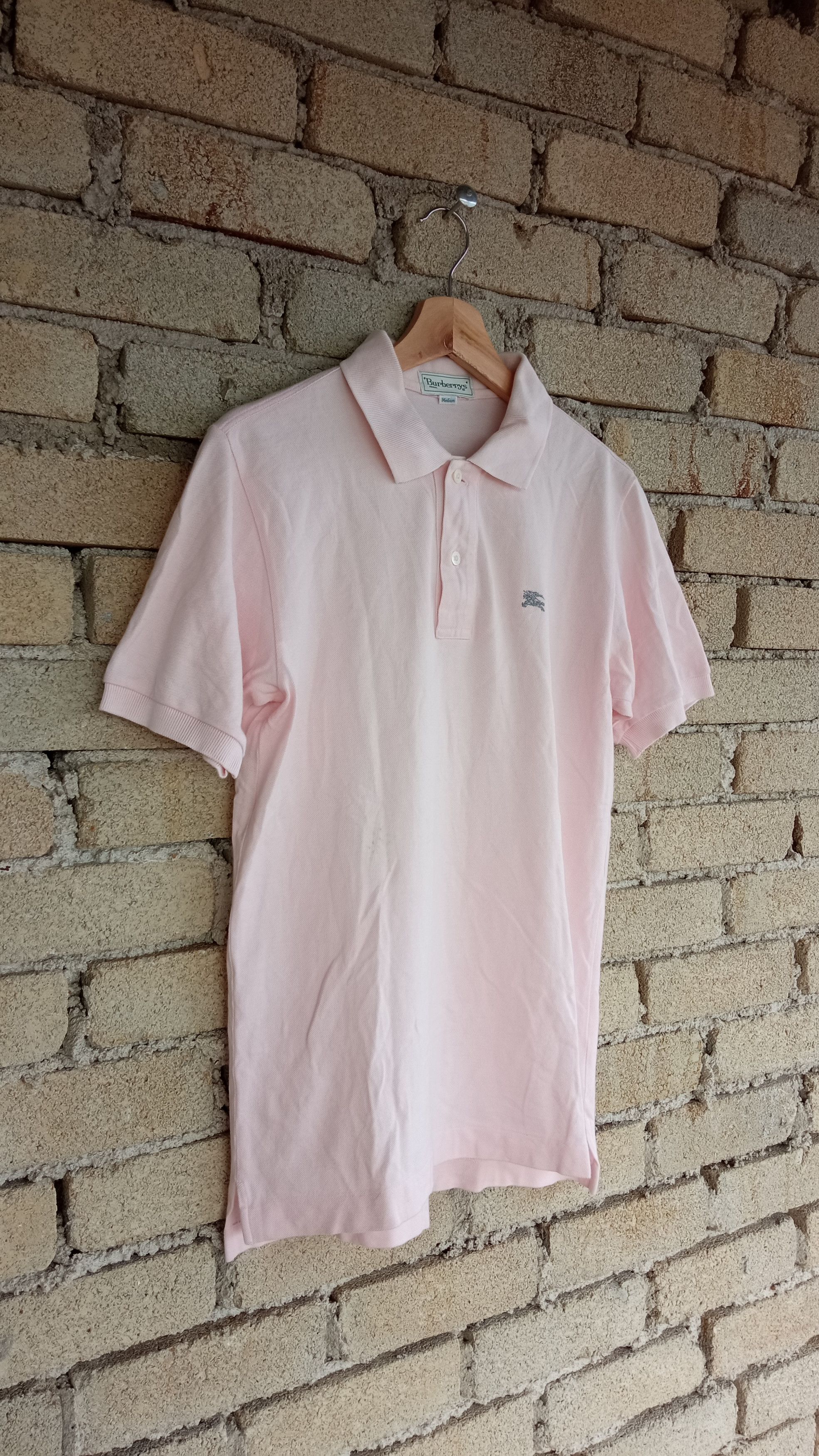 Burberry × Vintage 🔥🔥Vintage Burberrys Small Logo Polo T-Shirt Size US S / EU 44-46 / 1 - 2 Thumbnail