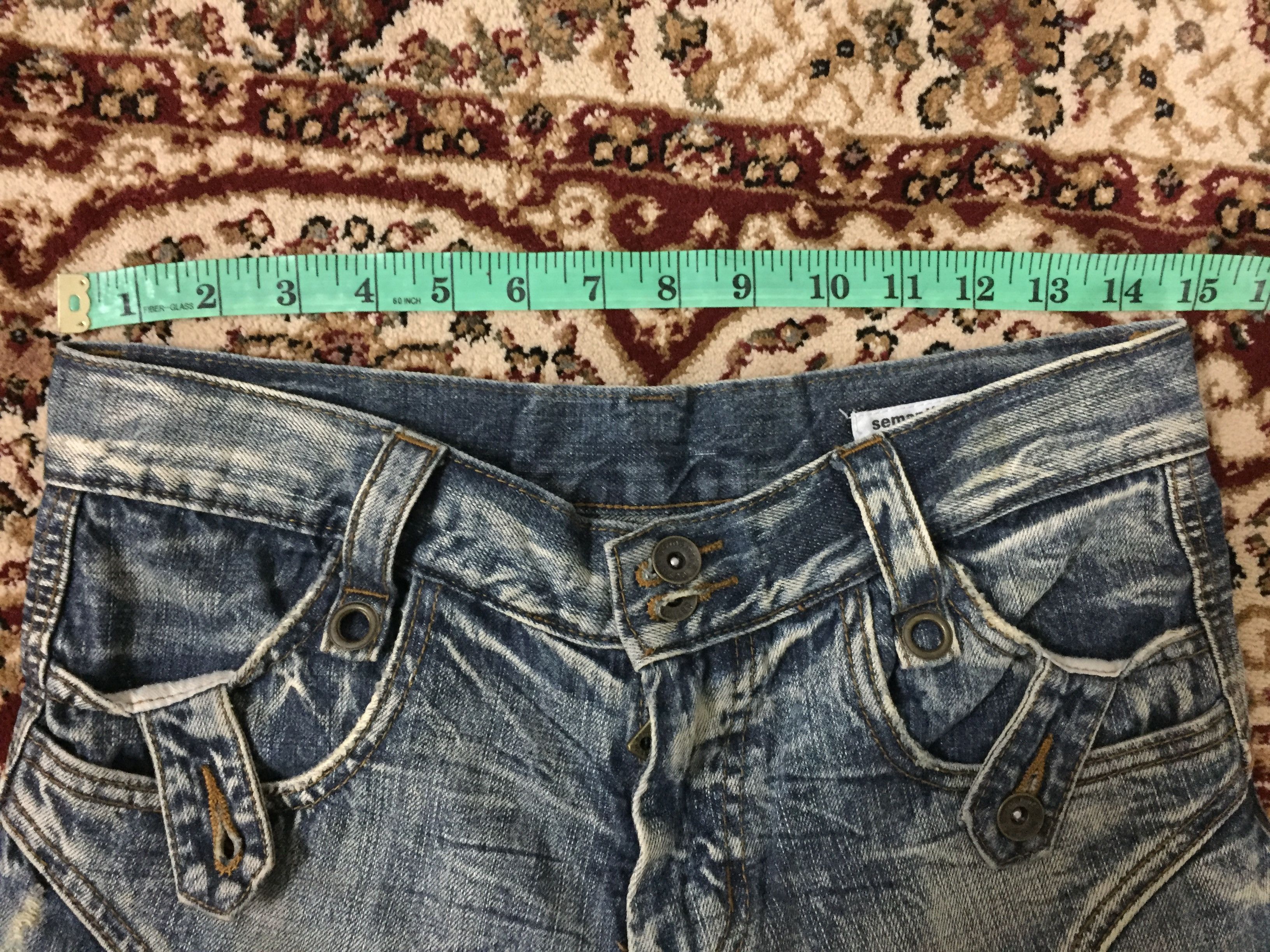 Tornado Mart SEMANTIC DESIGN flare Paneled rider Distressed denim Size US 29 - 12 Thumbnail