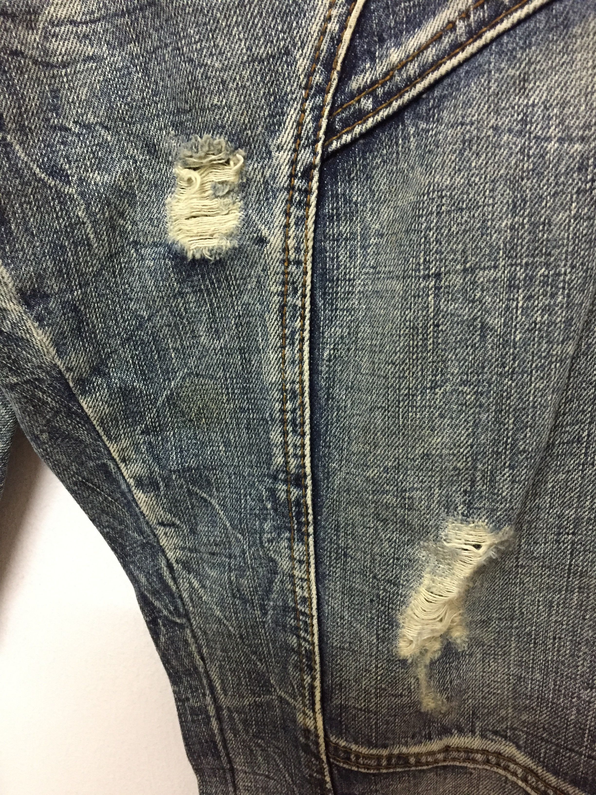 Tornado Mart SEMANTIC DESIGN flare Paneled rider Distressed denim Size US 29 - 5 Thumbnail