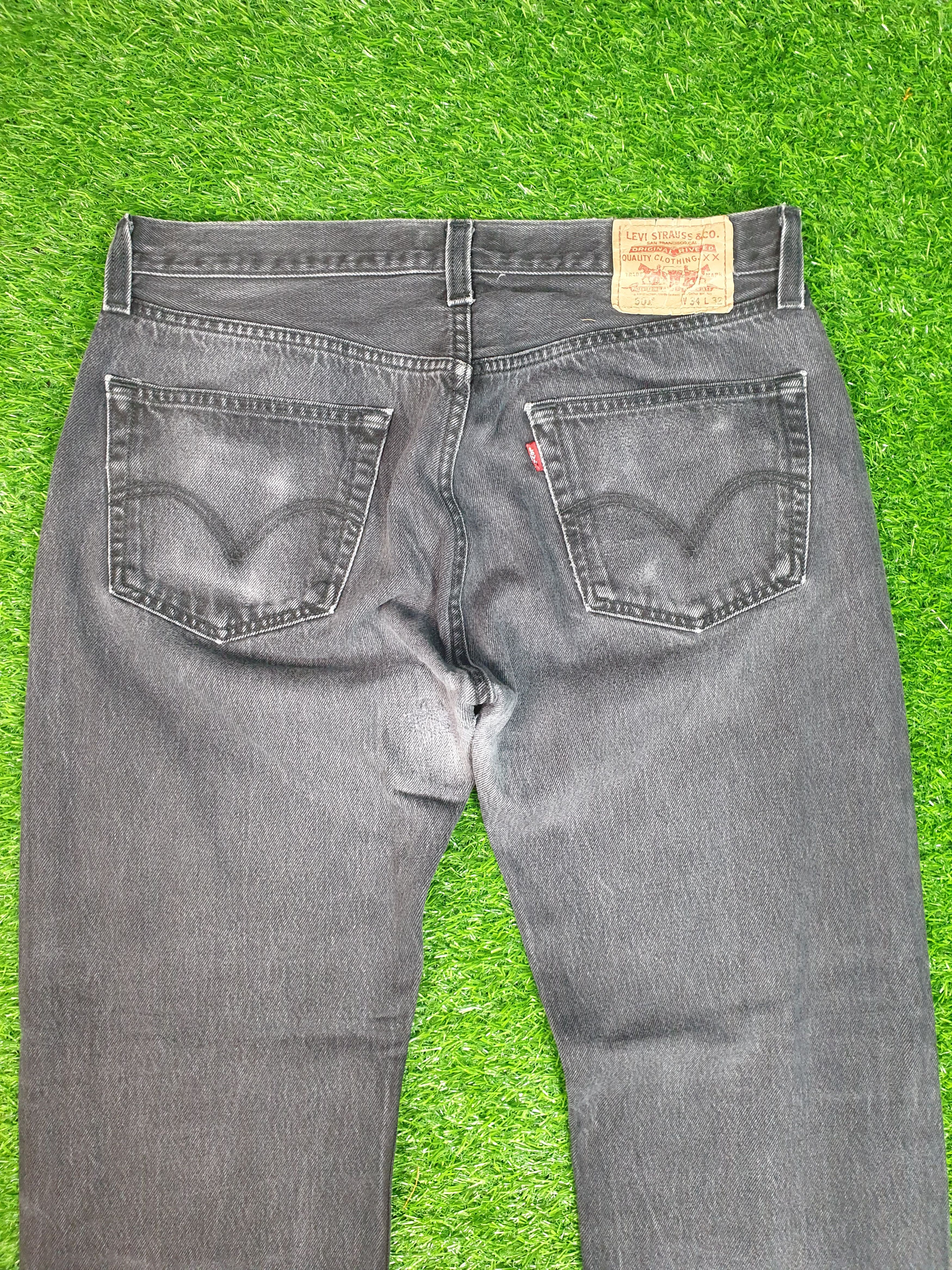 Levi's Vintage LEVIS 501 Medium Wash Faded Black 32X29 Jeans L0143 Size US 32 / EU 48 - 6 Thumbnail