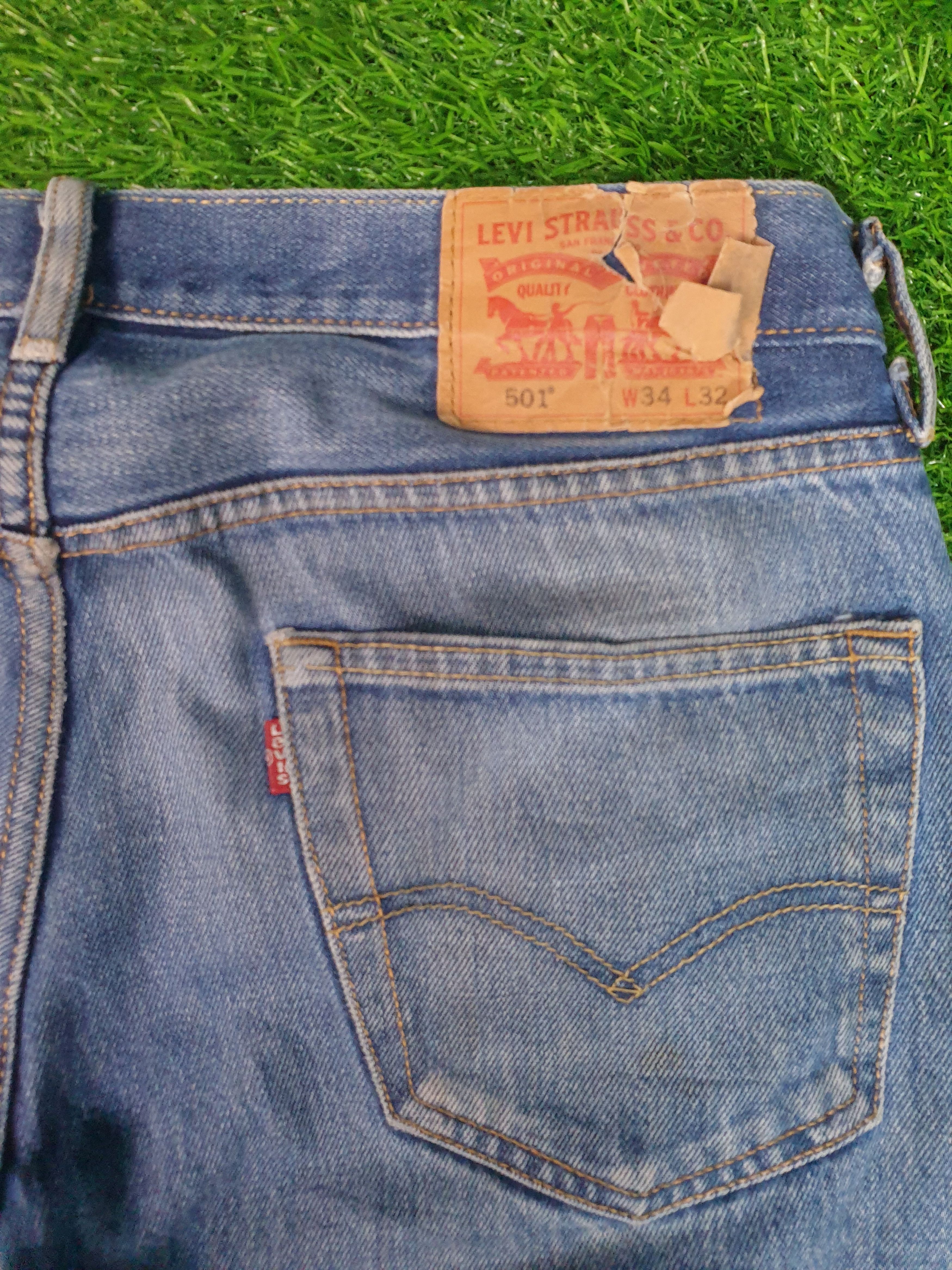 Levi's Vintage LEVIS 501 Faded Distressed Size 34X31 Jeans L0063 Size US 34 / EU 50 - 10 Thumbnail