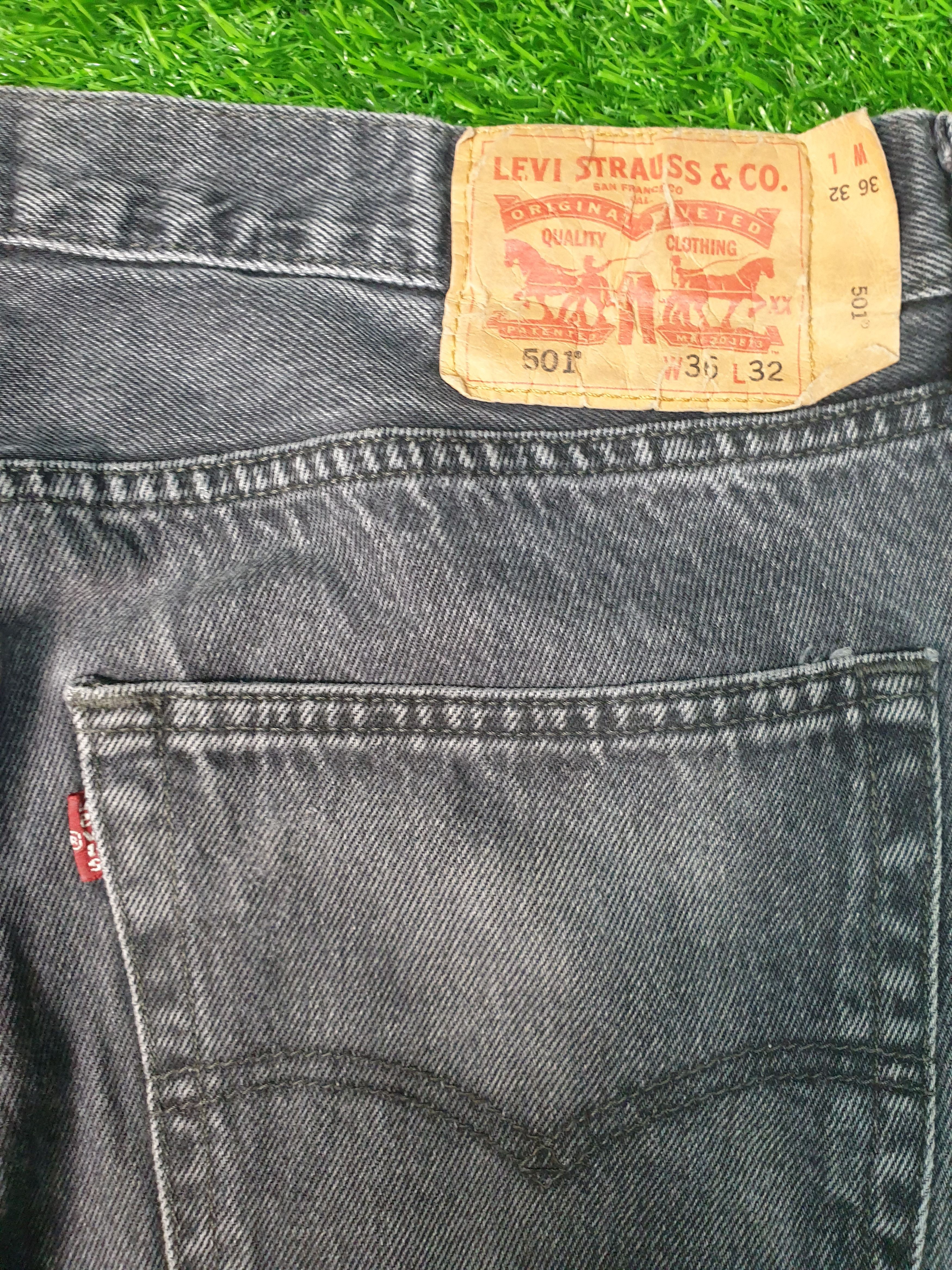 Levi's Vintage LEVIS 501 Faded Black 36X30.5 Jeans L0142 Size US 36 / EU 52 - 10 Thumbnail