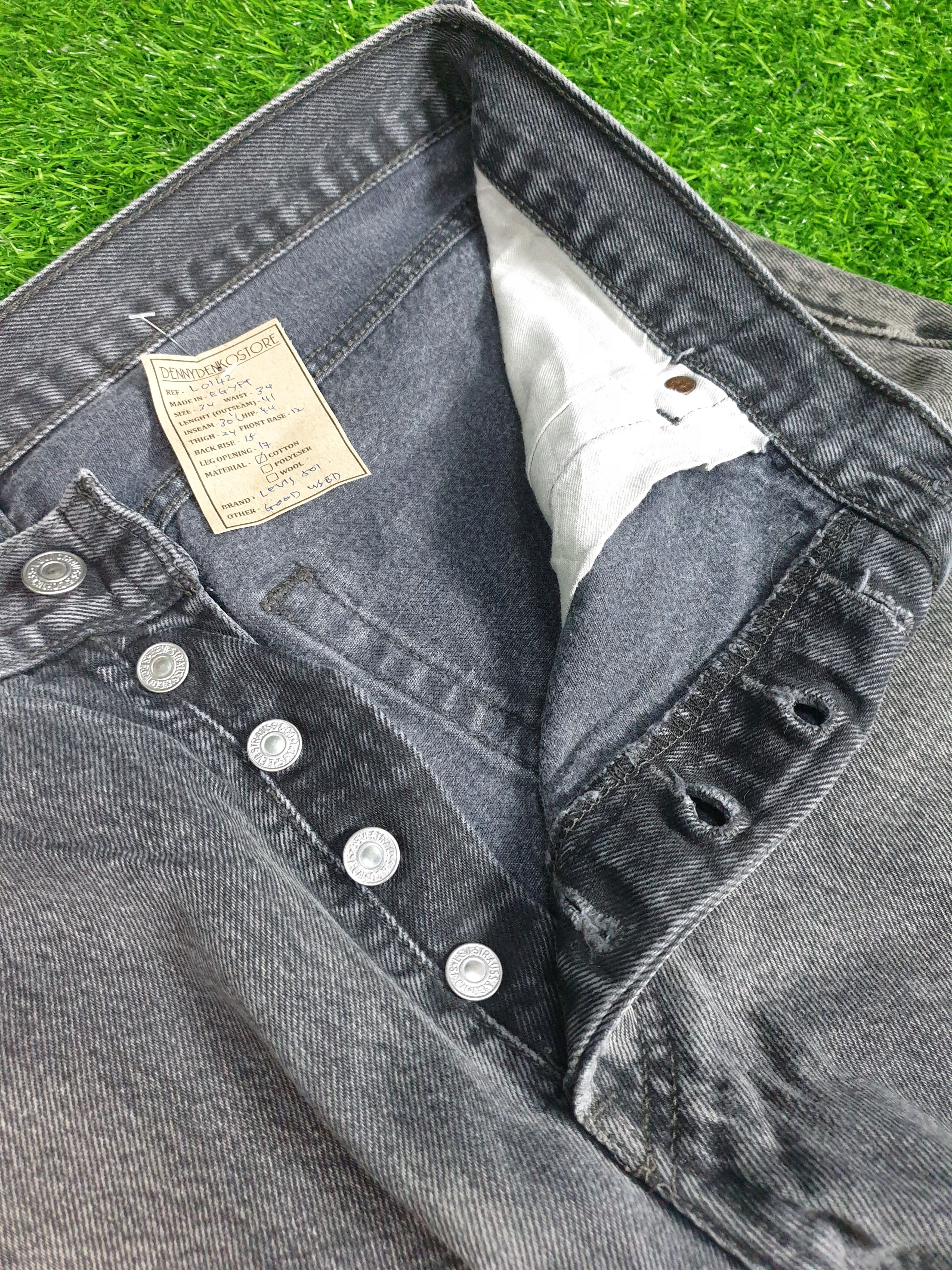 Levi's Vintage LEVIS 501 Faded Black 36X30.5 Jeans L0142 Size US 36 / EU 52 - 9 Thumbnail