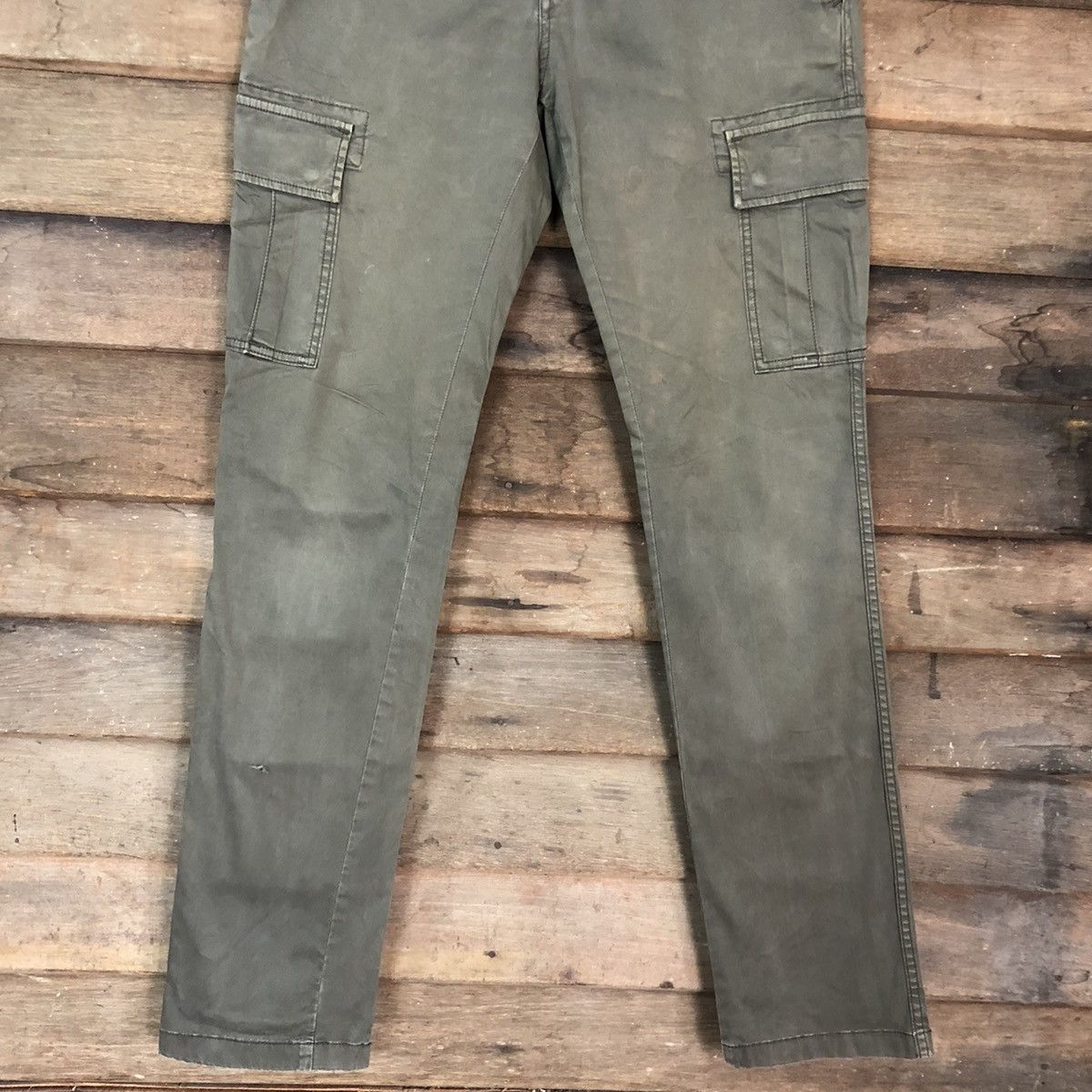 Faded Glory × Uniqlo Uniqlo Green Multipocket Tactical Cargo Pants #4880 Size US 32 / EU 48 - 3 Thumbnail