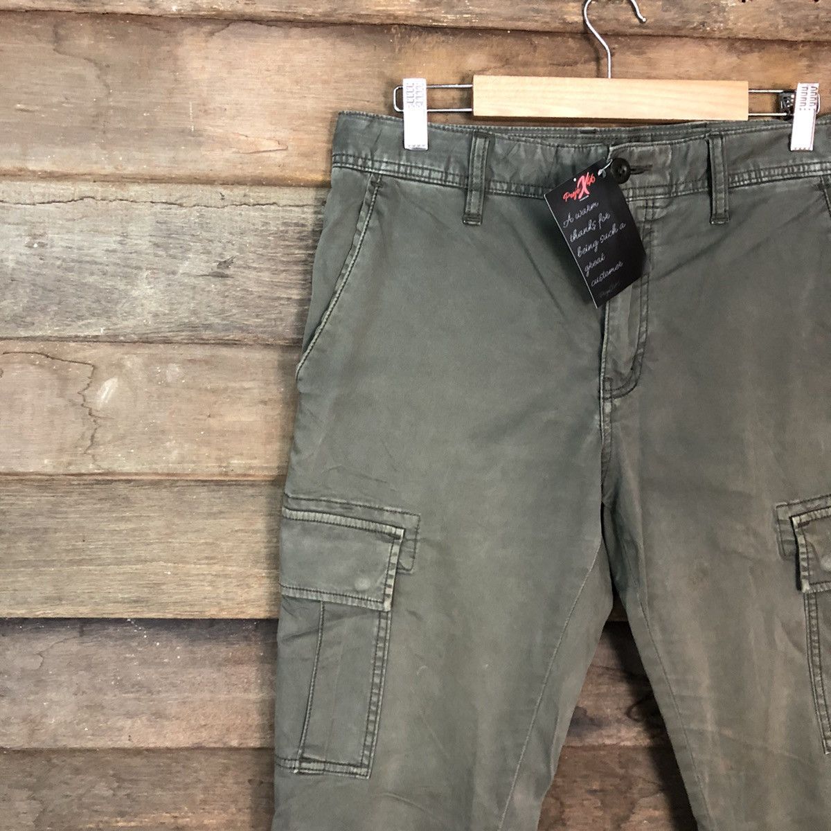 Faded Glory × Uniqlo Uniqlo Green Multipocket Tactical Cargo Pants #4880 Size US 32 / EU 48 - 6 Thumbnail