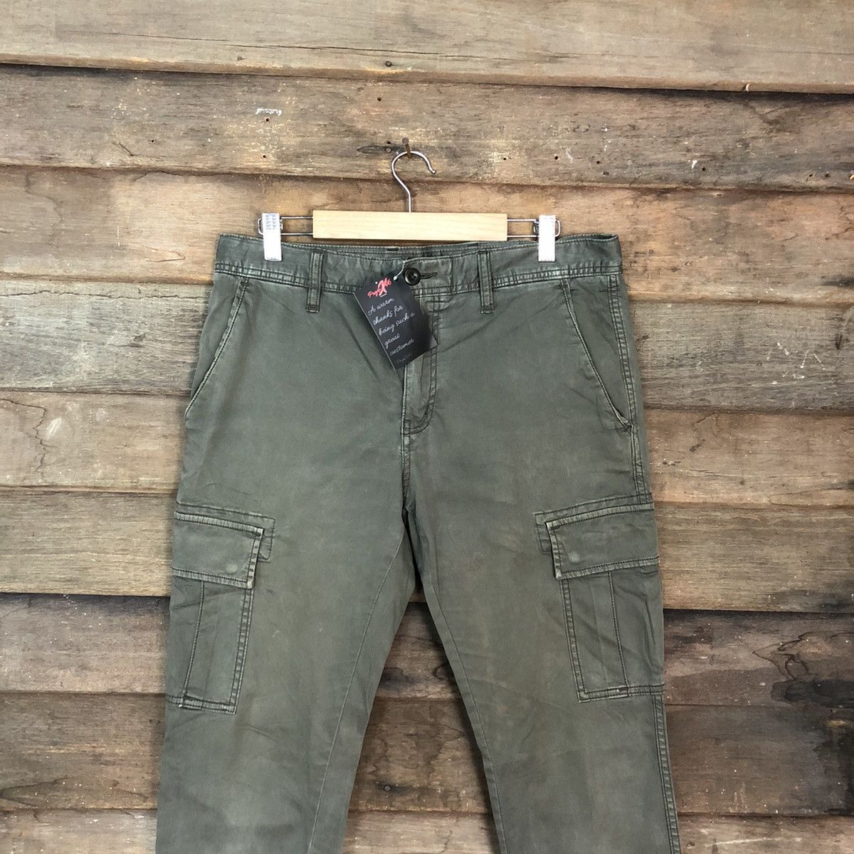 Faded Glory × Uniqlo Uniqlo Green Multipocket Tactical Cargo Pants #4880 Size US 32 / EU 48 - 2 Thumbnail