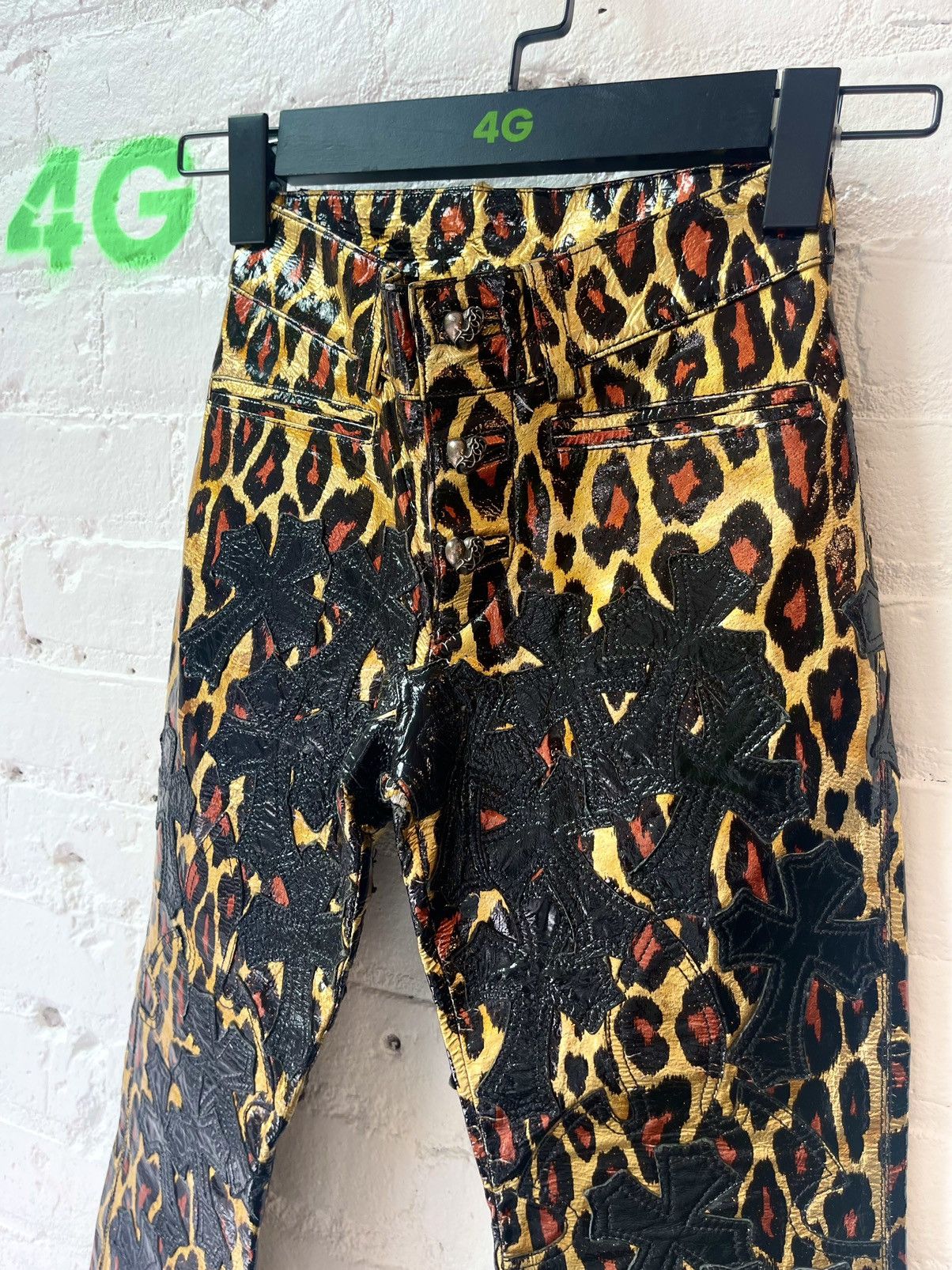 Chrome Hearts Chrome Hearts CRAZY Leopard Custom Mini Youth Cross Jeans Size US 26 / EU 42 - 3 Thumbnail
