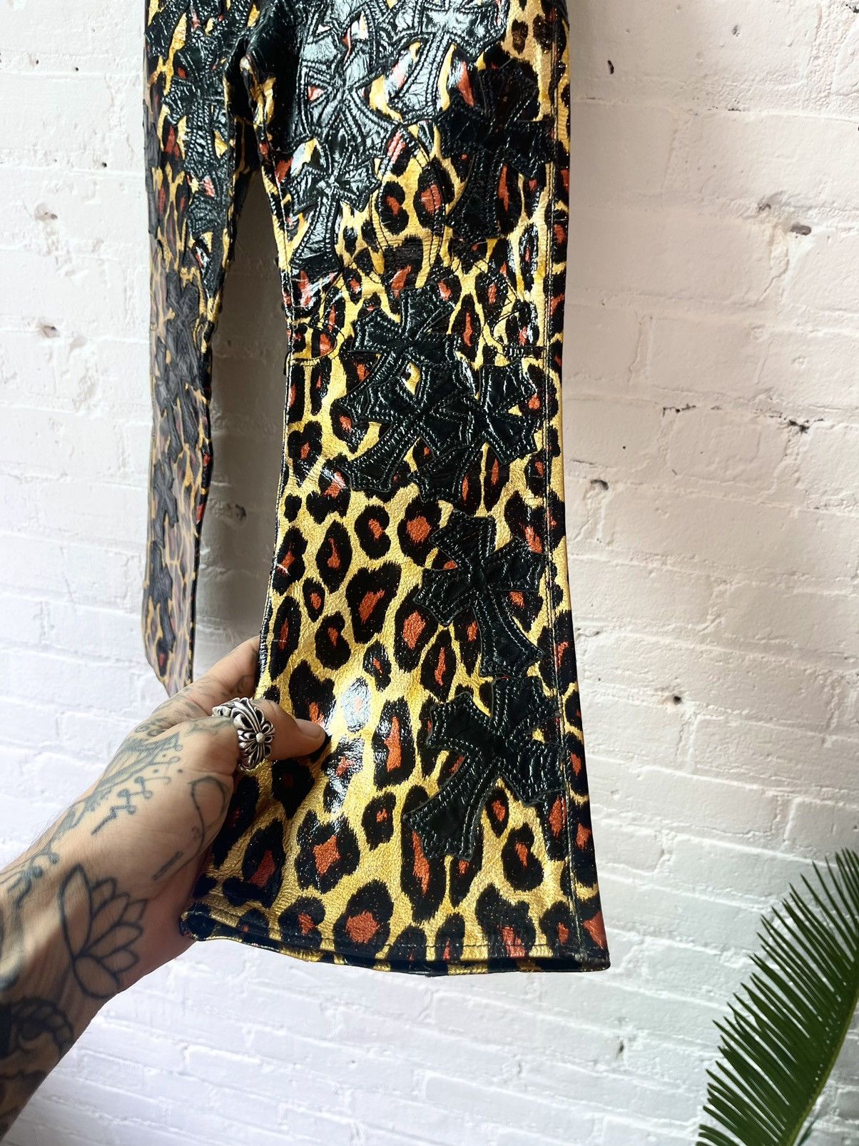Chrome Hearts Chrome Hearts CRAZY Leopard Custom Mini Youth Cross Jeans Size US 26 / EU 42 - 4 Thumbnail