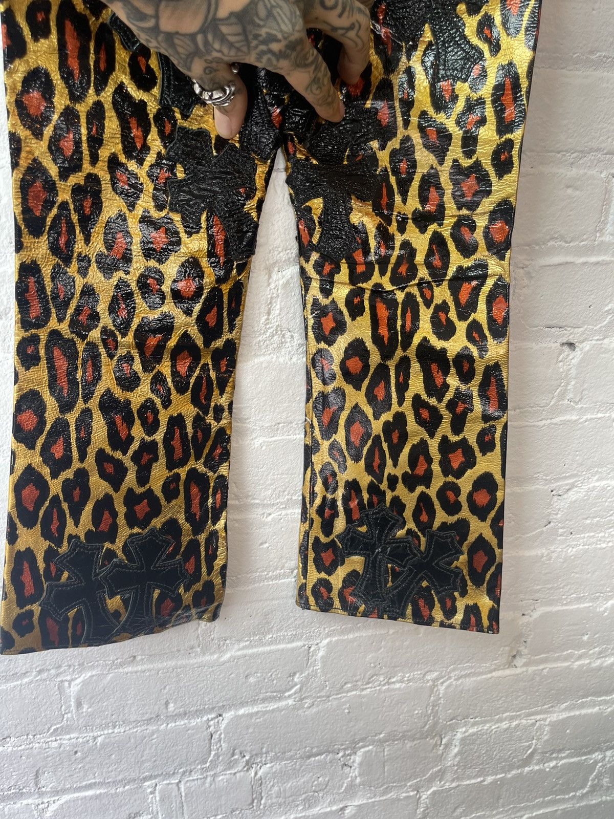 Chrome Hearts Chrome Hearts CRAZY Leopard Custom Mini Youth Cross Jeans Size US 26 / EU 42 - 12 Thumbnail