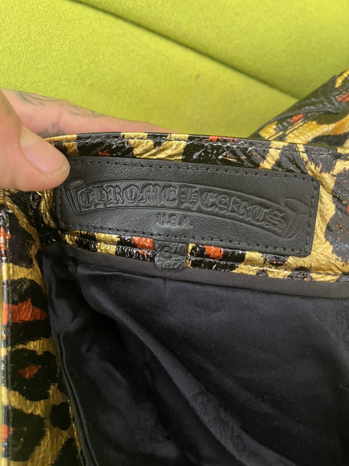 Chrome Hearts Chrome Hearts CRAZY Leopard Custom Mini Youth Cross Jeans Size US 26 / EU 42 - 22 Thumbnail