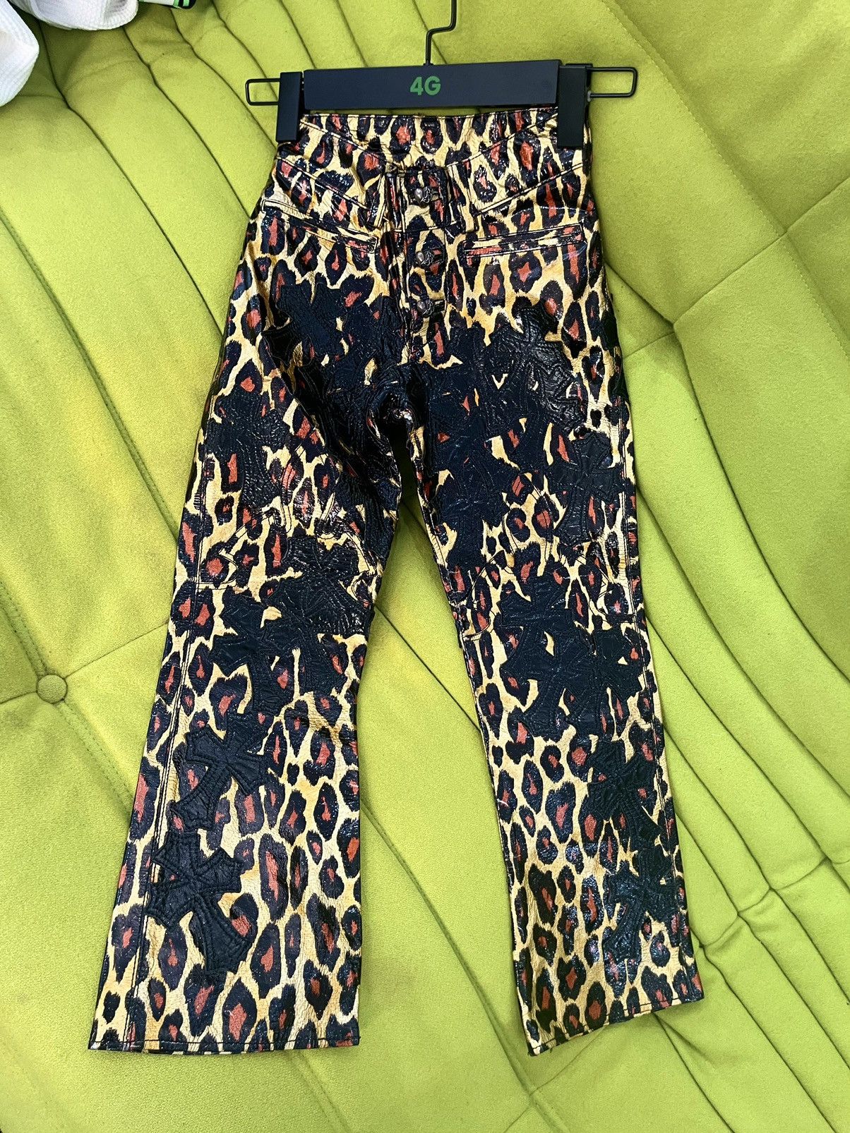 Chrome Hearts Chrome Hearts CRAZY Leopard Custom Mini Youth Cross Jeans Size US 26 / EU 42 - 16 Thumbnail