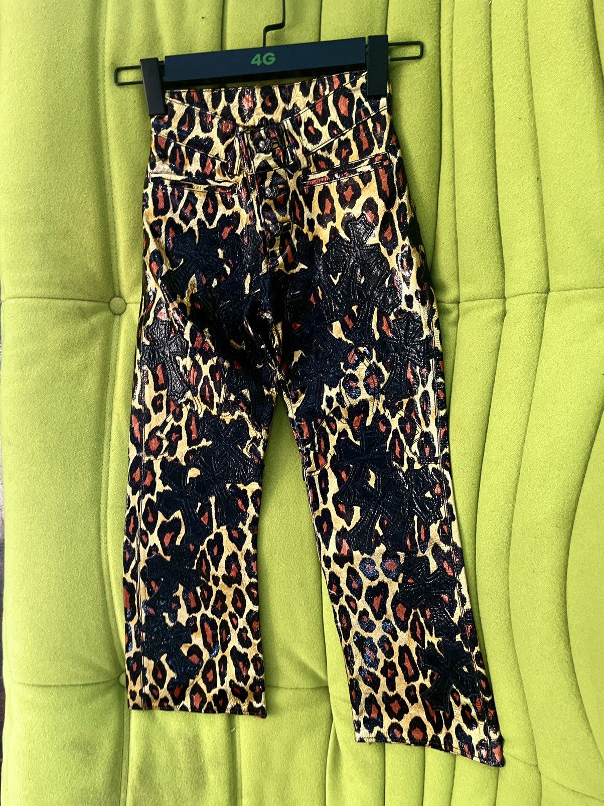 Chrome Hearts Chrome Hearts CRAZY Leopard Custom Mini Youth Cross Jeans Size US 26 / EU 42 - 17 Thumbnail