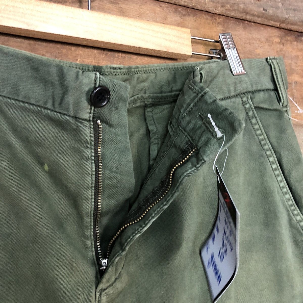 Japanese Brand Uniqlo Green Multipocket Tactical Cargo Pants #4883 Size US 33 - 8 Thumbnail