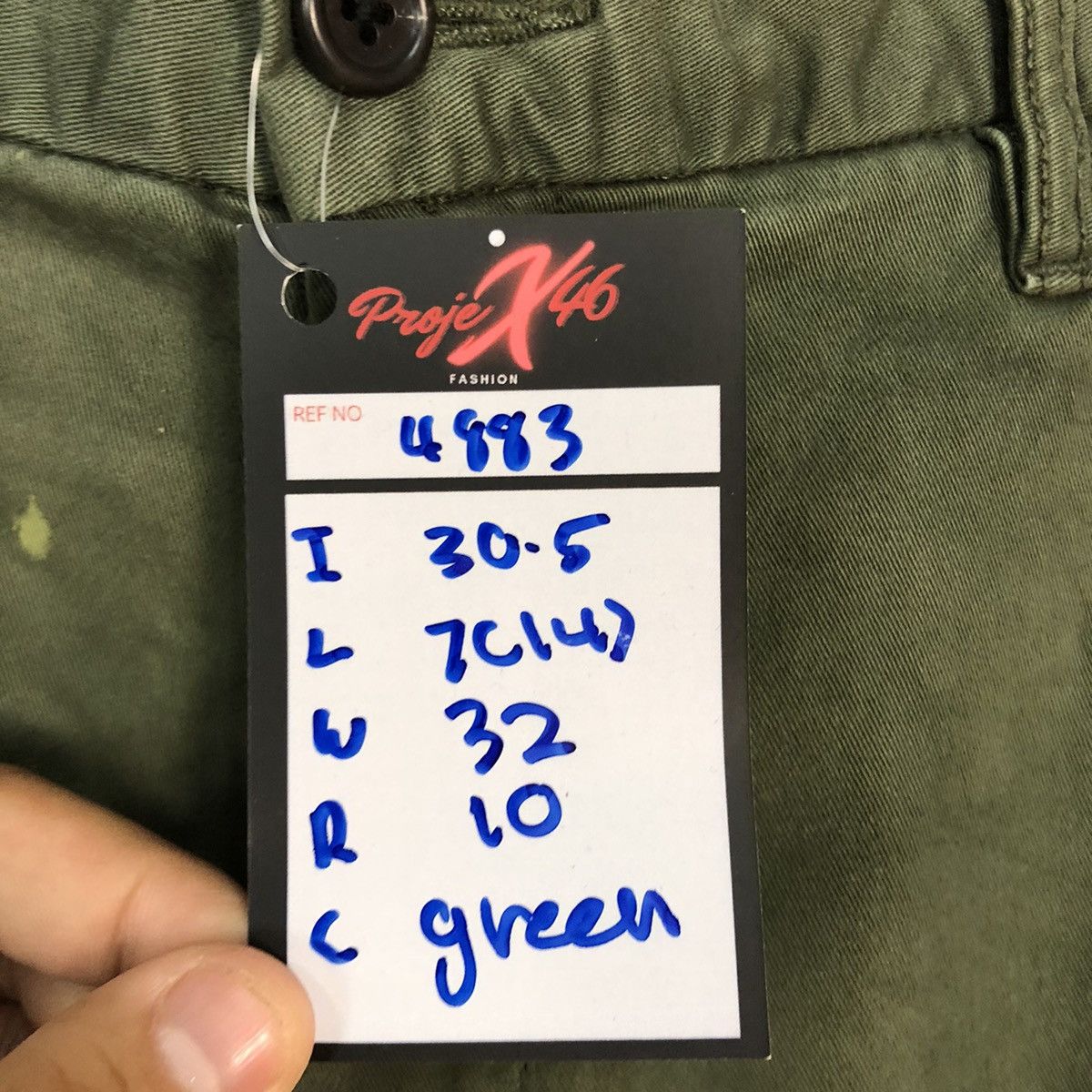 Japanese Brand Uniqlo Green Multipocket Tactical Cargo Pants #4883 Size US 33 - 7 Thumbnail