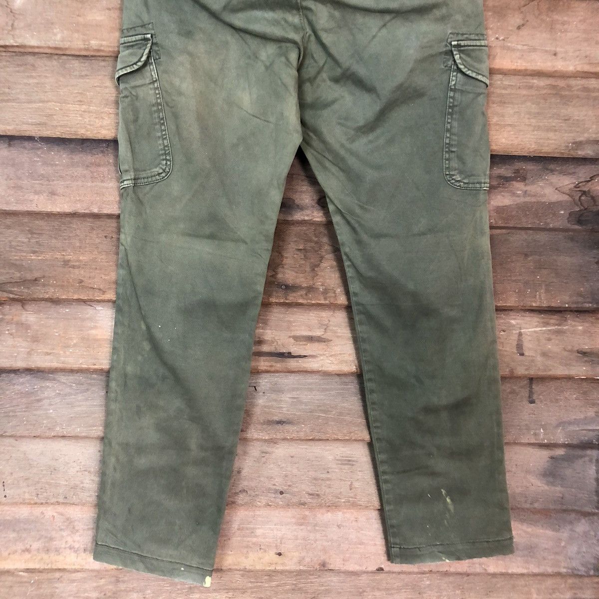 Japanese Brand Uniqlo Green Multipocket Tactical Cargo Pants #4883 Size US 33 - 11 Thumbnail