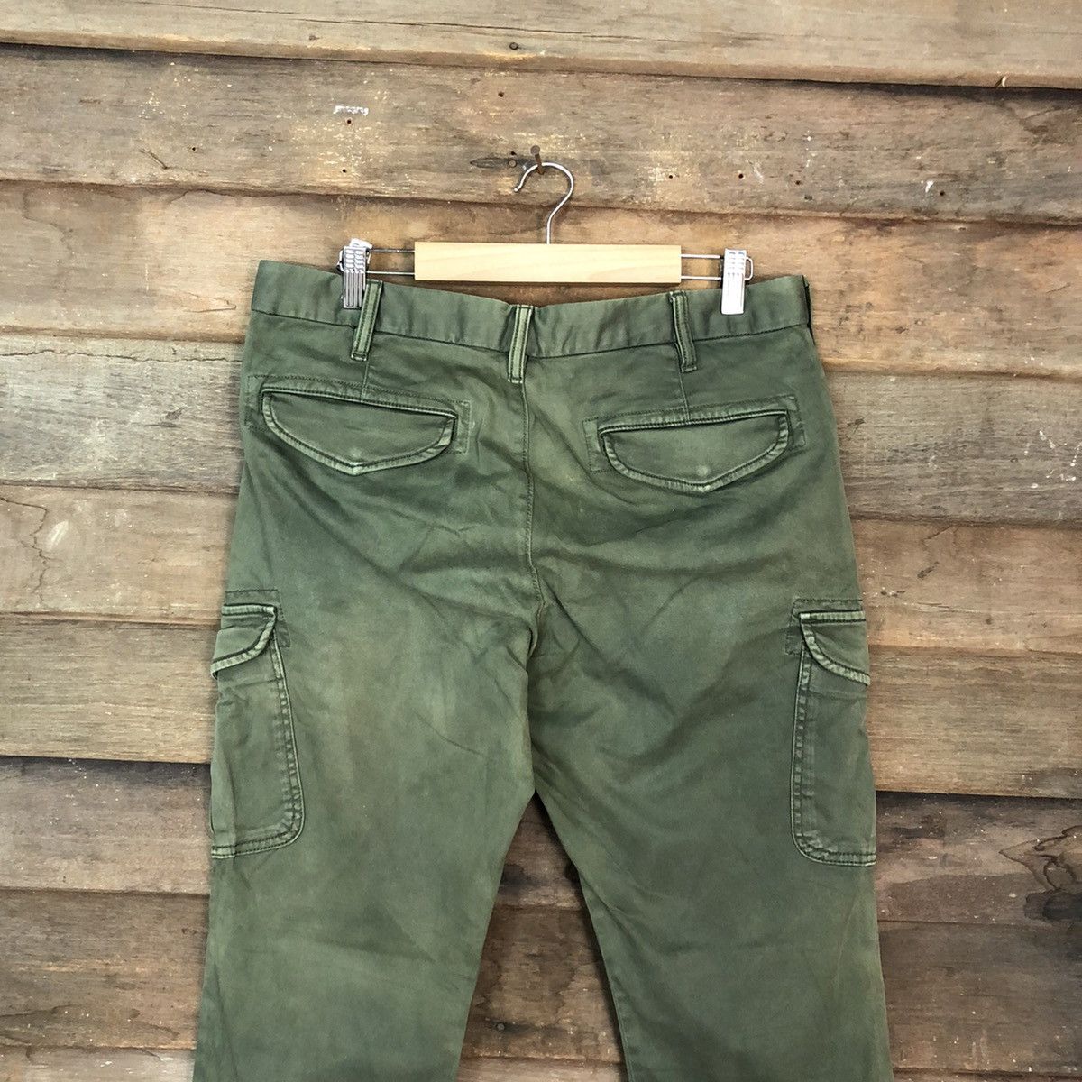 Japanese Brand Uniqlo Green Multipocket Tactical Cargo Pants #4883 Size US 33 - 10 Thumbnail