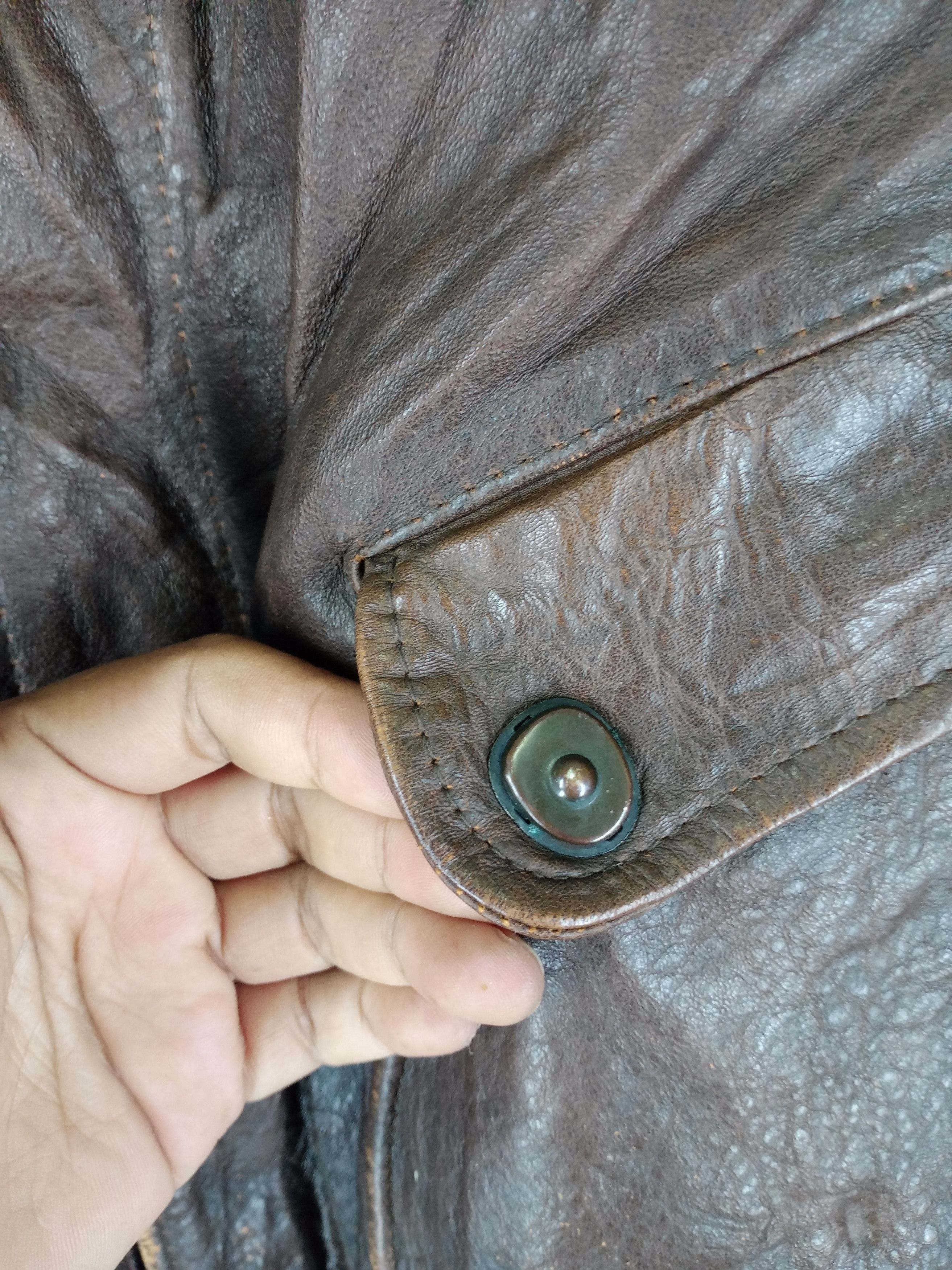 Harley Davidson Rare Vintage 80s Harley Davidson Leather Jacket Size US L / EU 52-54 / 3 - 8 Thumbnail
