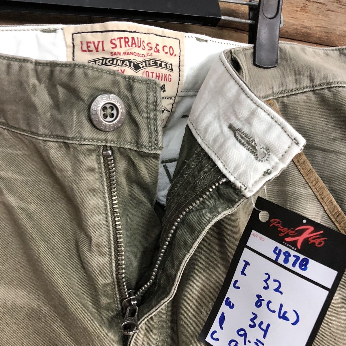 Levi's Levis Strauss Grey Faded Multipocket Cargo Pants #4878 Size US 34 / EU 50 - 8 Thumbnail