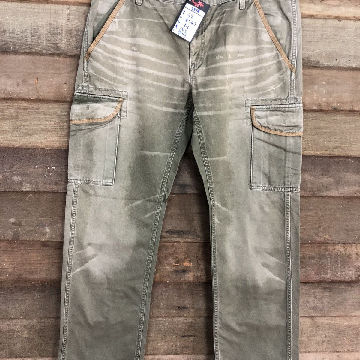 Levi's Levis Strauss Grey Faded Multipocket Cargo Pants #4878 Size US 34 / EU 50 - 4 Thumbnail