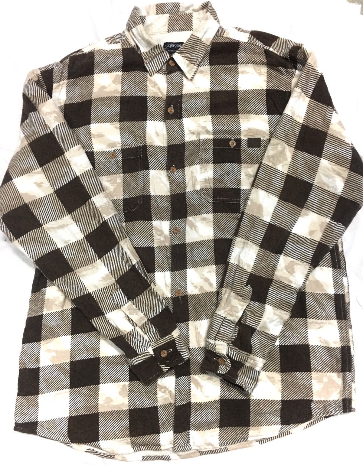 Stussy STUSSY STRIPED LONG SLEEVE SHIRT Size US XL / EU 56 / 4 - 2 Thumbnail