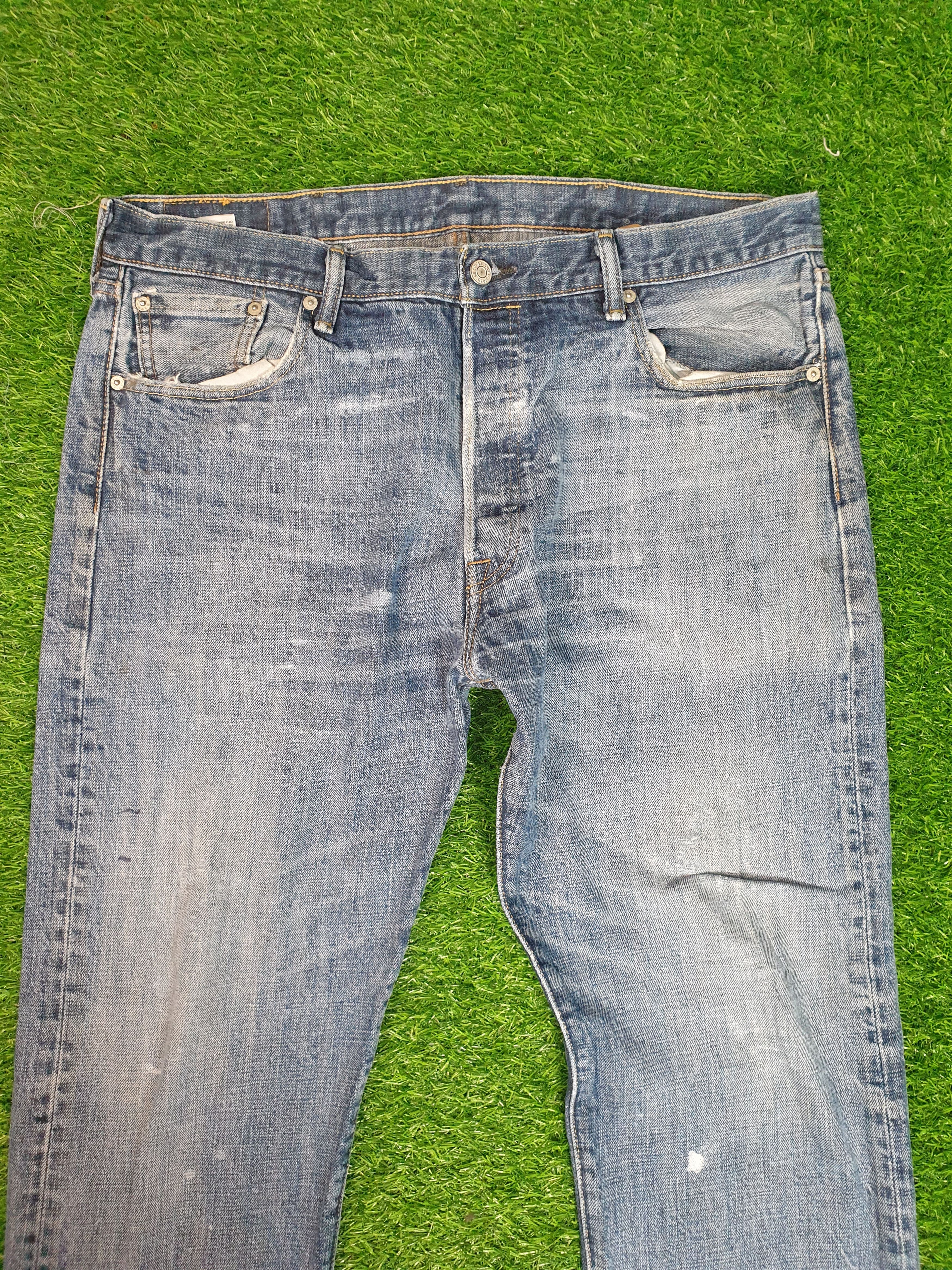Levi's Vintage LEVIS 501 Sun Faded Paint Size 38X32 Jeans L0067 Size US 38 / EU 54 - 7 Thumbnail